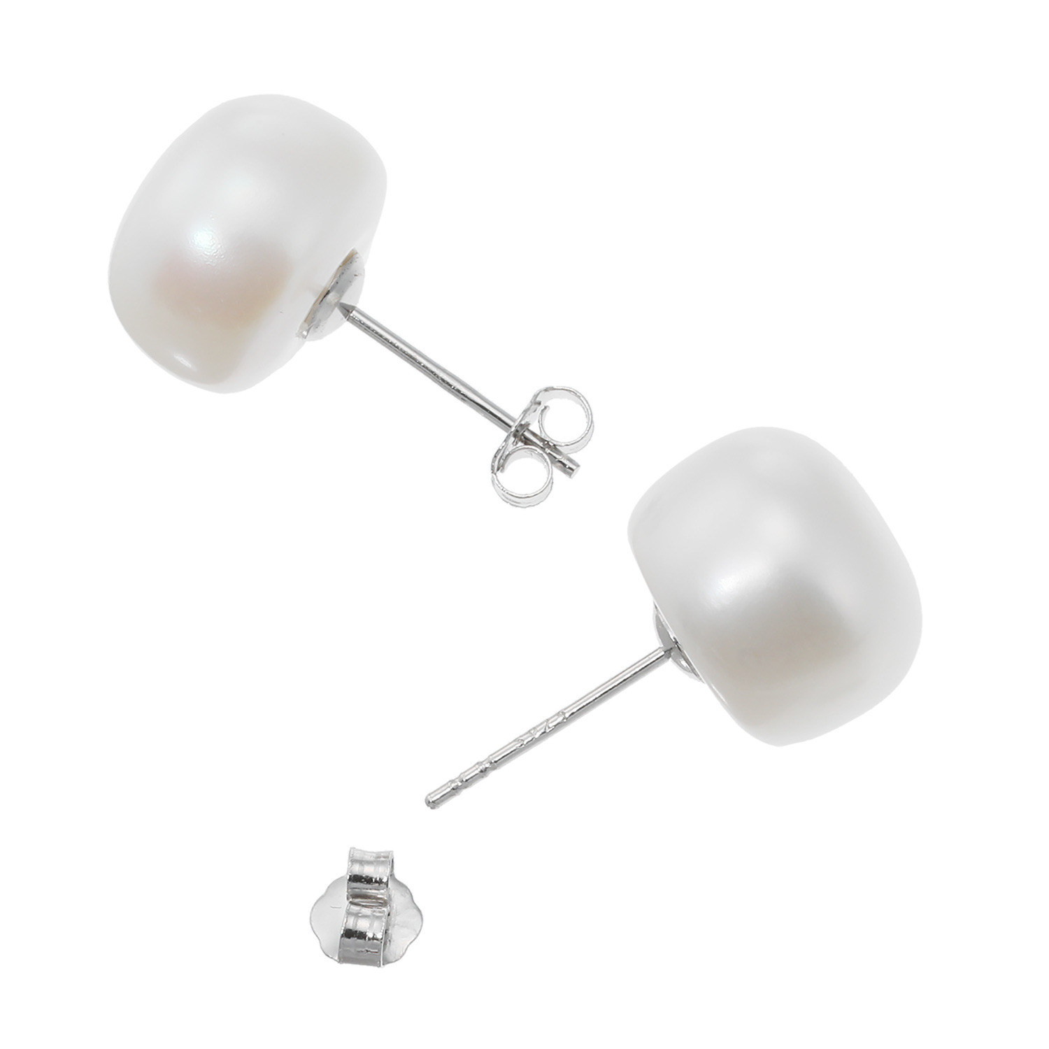 インプレスミー シルバー 淡水パール ふっくら スタッドピアス