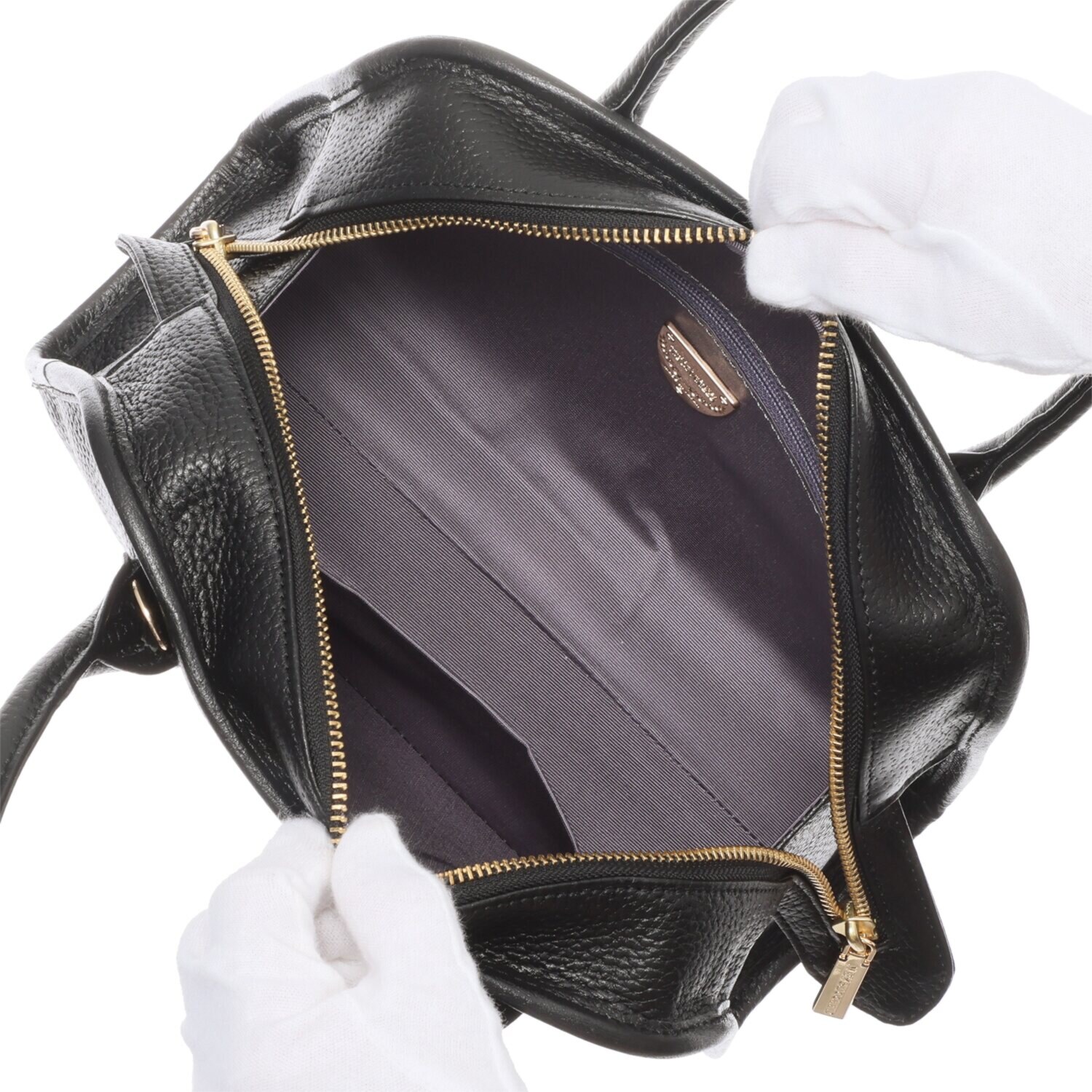 エヌバイサクシード ＜日本製＞ 姫路レザー 牛革シュリンク型押し ２ウェイボストンバッグ