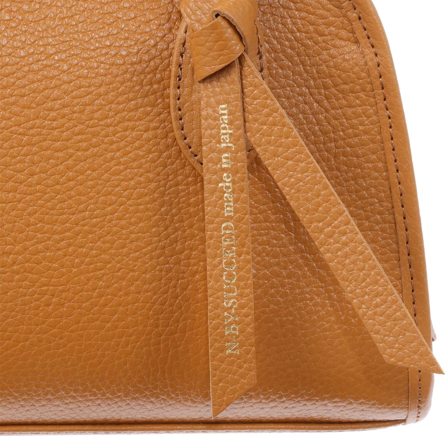 エヌバイサクシード ＜日本製＞ 姫路レザー 牛革シュリンク型押し ２ウェイボストンバッグ