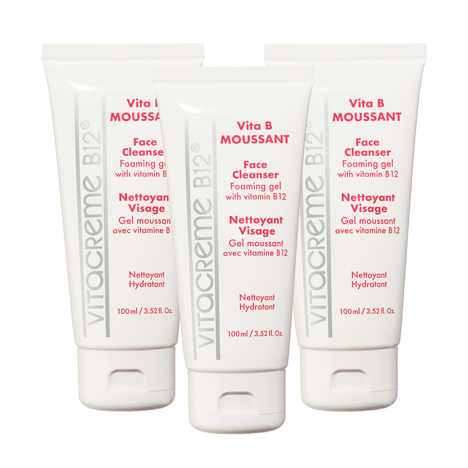 ビタクリーム　Ｂ１２ 洗顔しながらお肌に潤い！ しっとりなめらかハリ肌へ ビタＢムッサン ３本セット