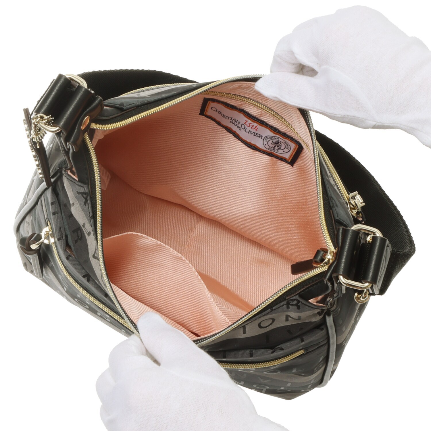 クリスチャン　オリビエ ショップチャンネル デビュー１５周年 はっ水 グラデーションジャガード 縦ショルダーバッグ