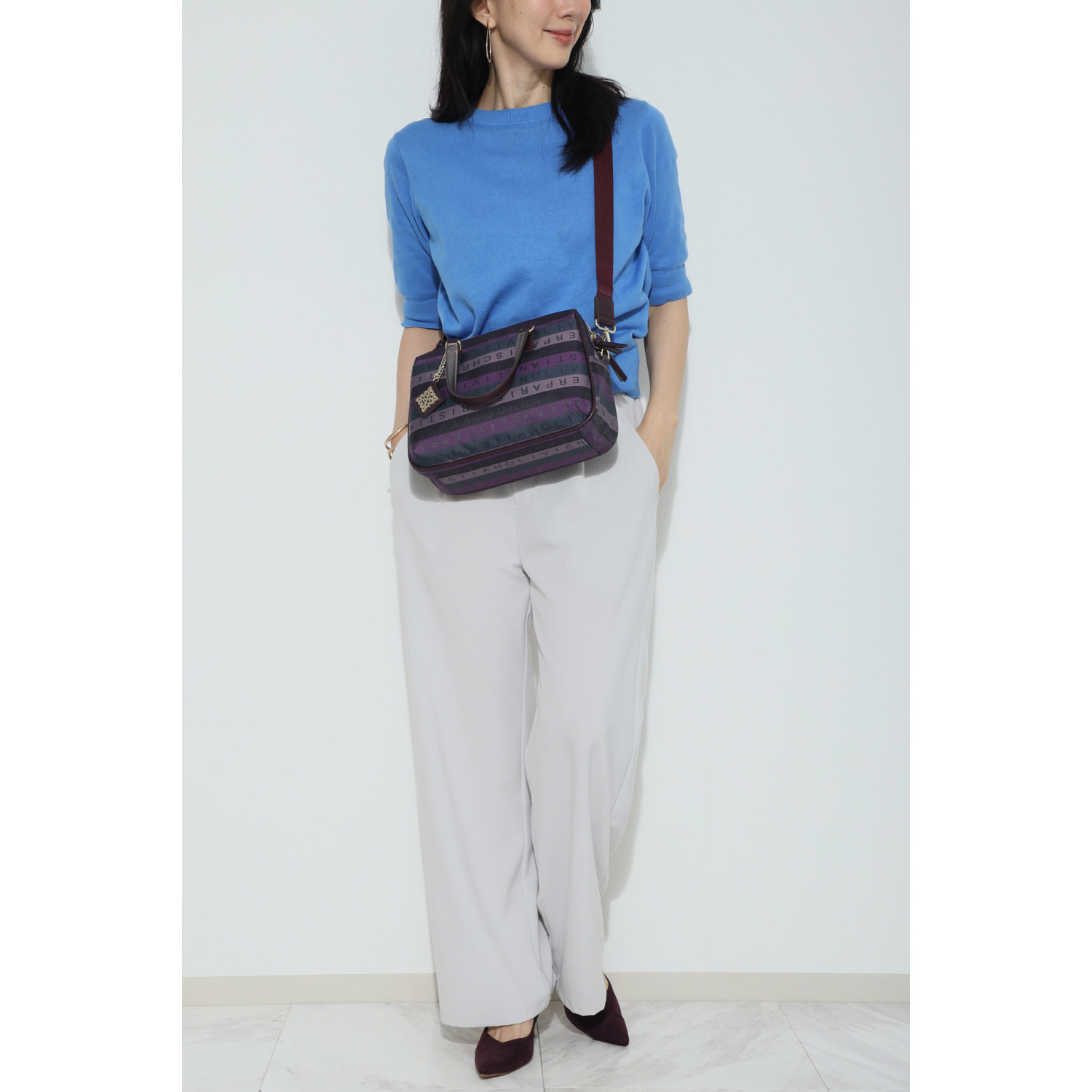 クリスチャン　オリビエ ショップチャンネル デビュー１５周年 はっ水 グラデーションジャガード ２ウェイボストンバッグ