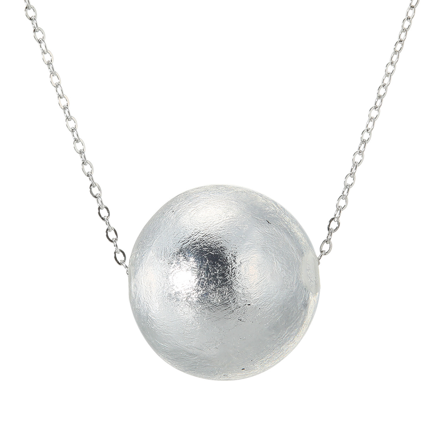 シスカ レジン ラウンドボール ステンレスチェーン ネックレス