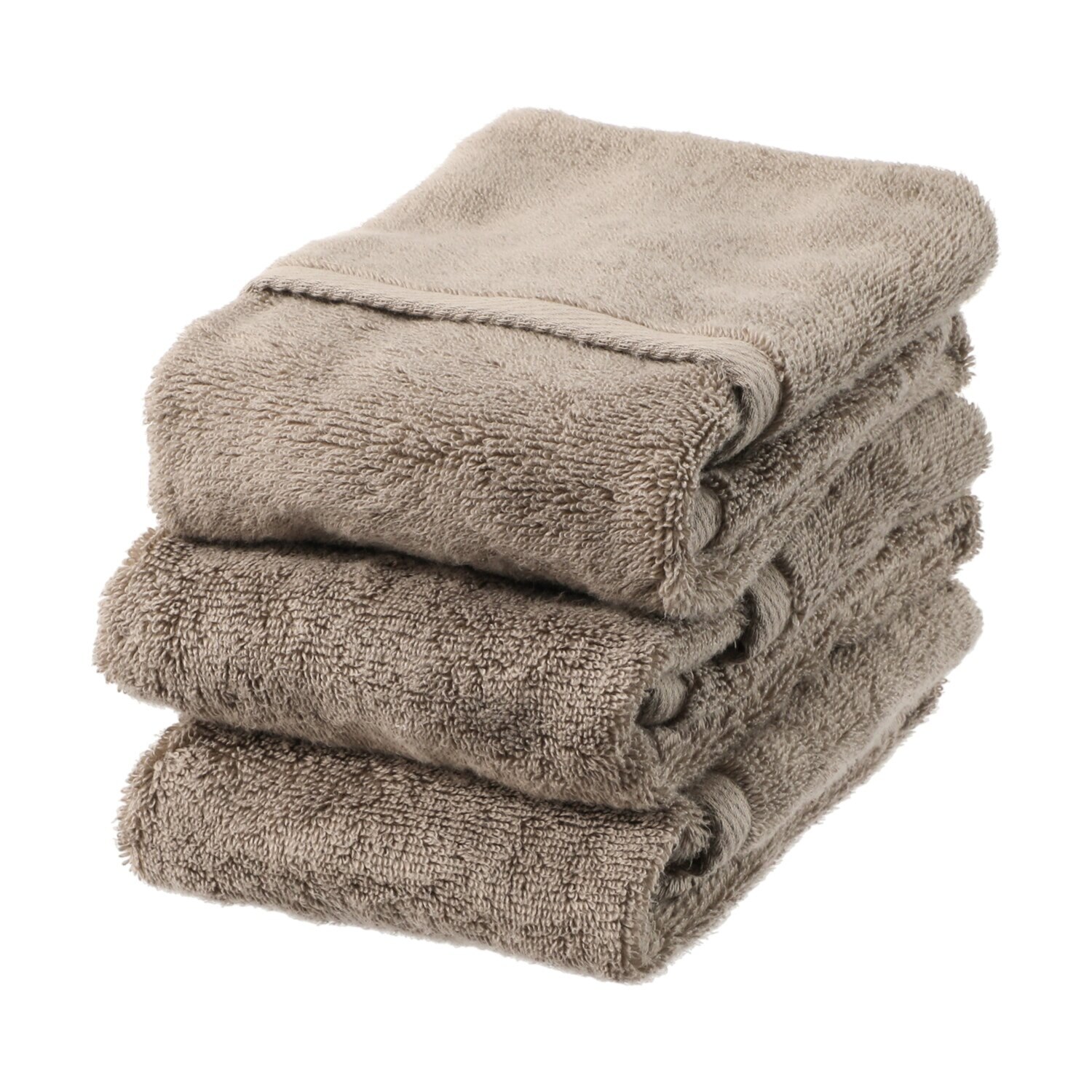 エアーかおるオーガニック ボブパイルスーパーソフト フェイスタオル 同色３枚組