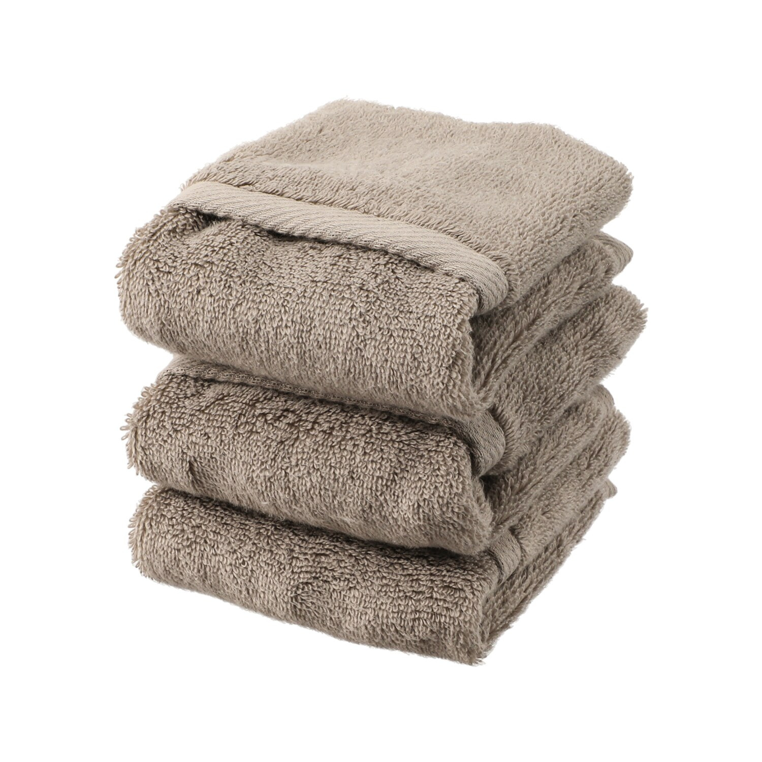 エアーかおるオーガニック ボブパイルスーパーソフト ハンドタオル 同色３枚組