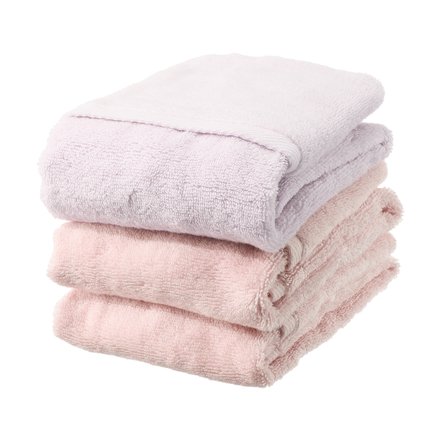 エアーかおるオーガニック ボブパイルスーパーソフト フェイスタオル アソート３枚組