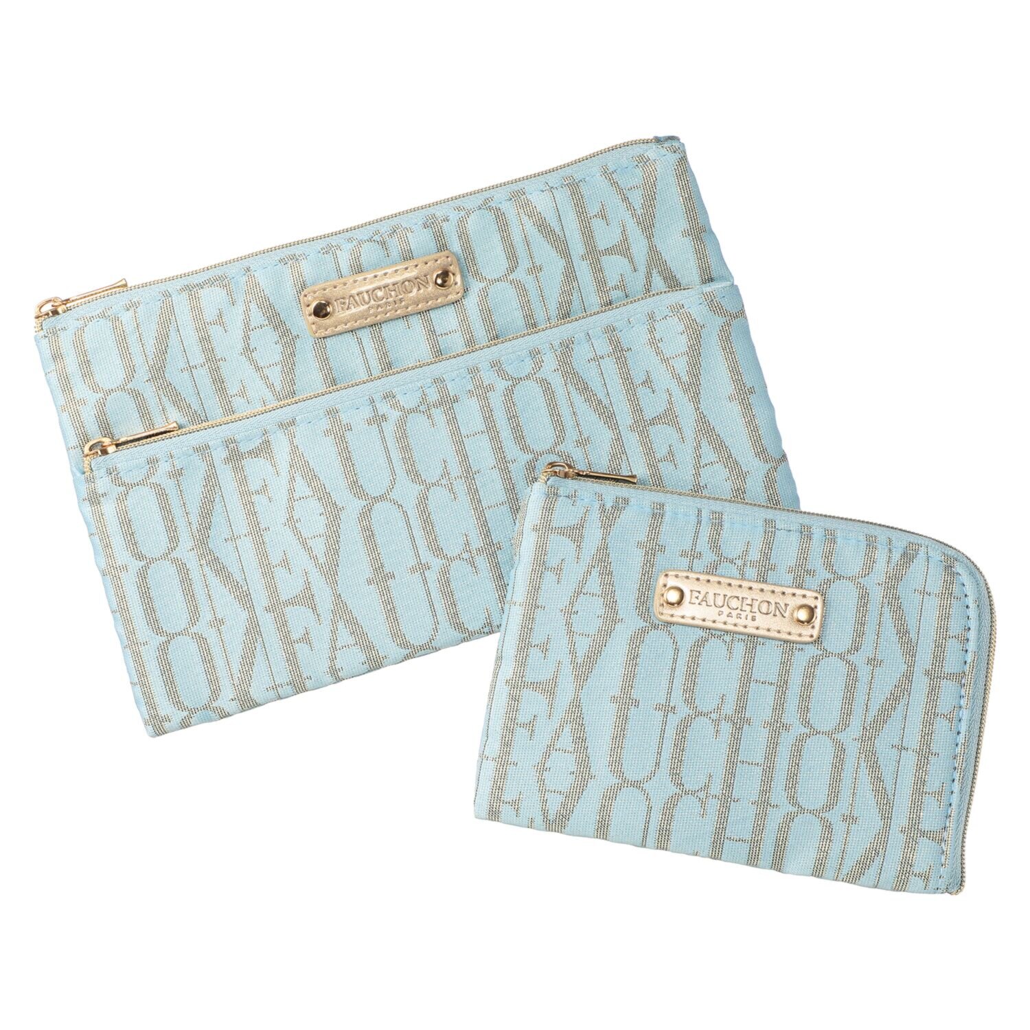 フォション ラメジャガード織 二段ポーチ＆ コインパスケースセット