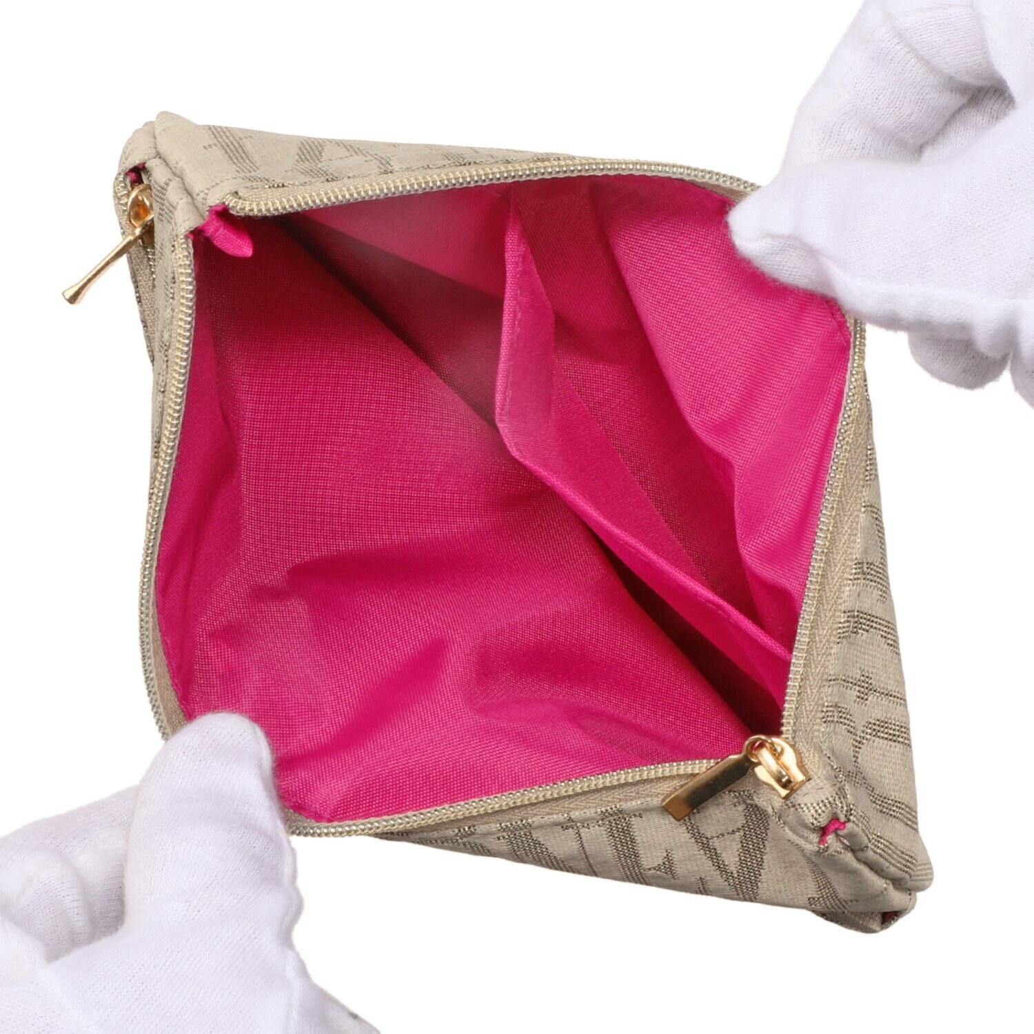 フォション ラメジャガード織 二段ポーチ＆ コインパスケースセット