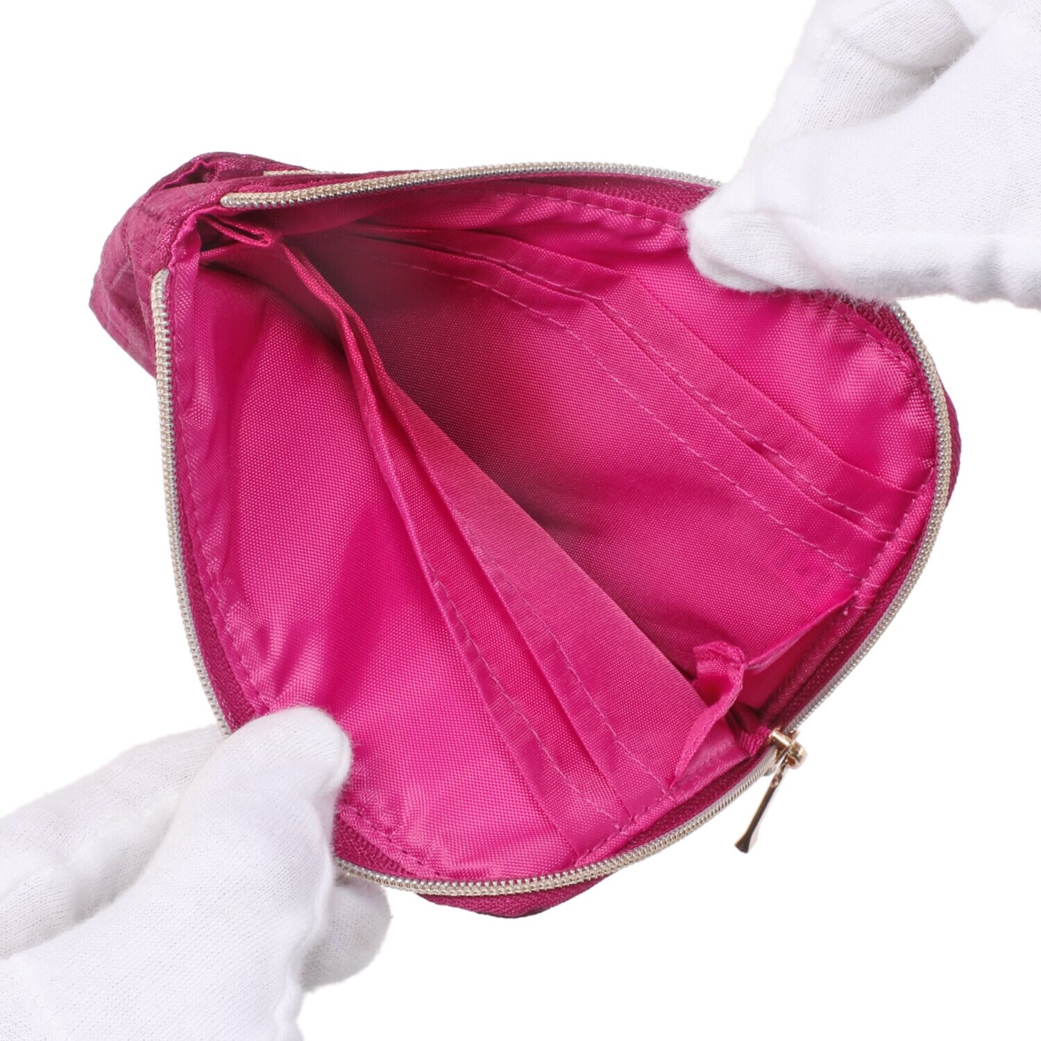 フォション ラメジャガード織 二段ポーチ＆ コインパスケースセット