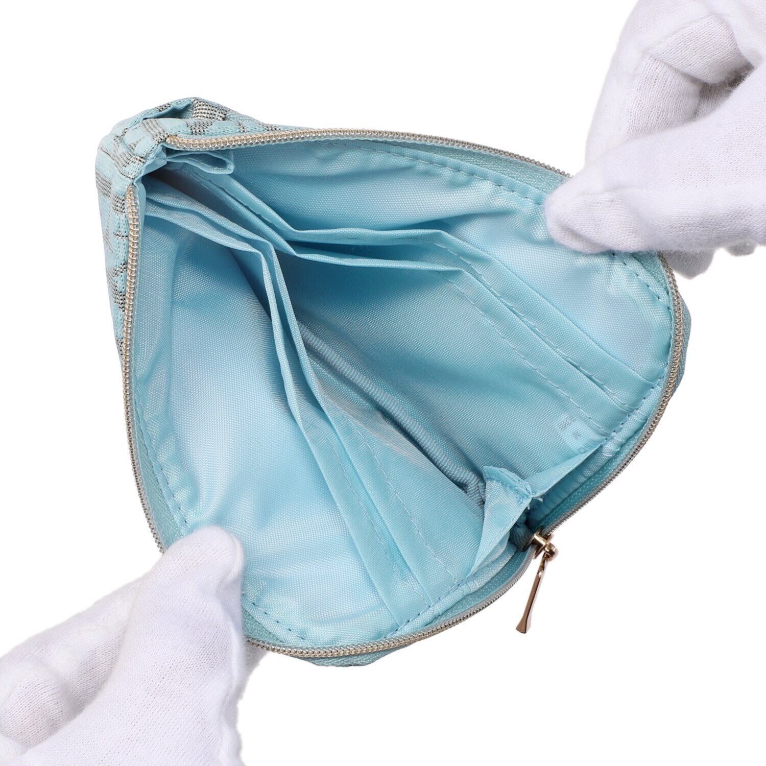 フォション ラメジャガード織 二段ポーチ＆ コインパスケースセット