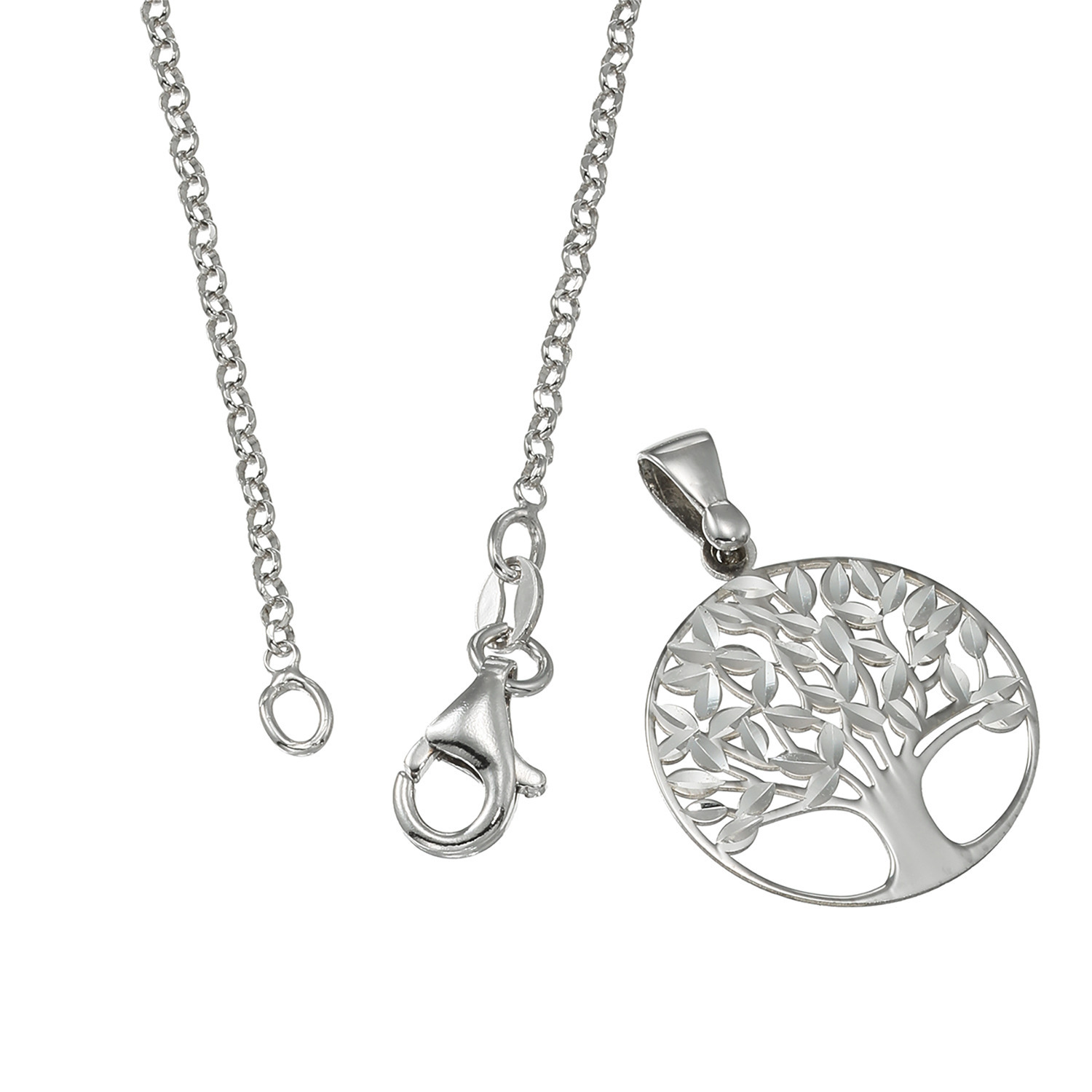 エクセラ イタリアン・シルバー ２層コーティング ツリーデザイン ペンダント