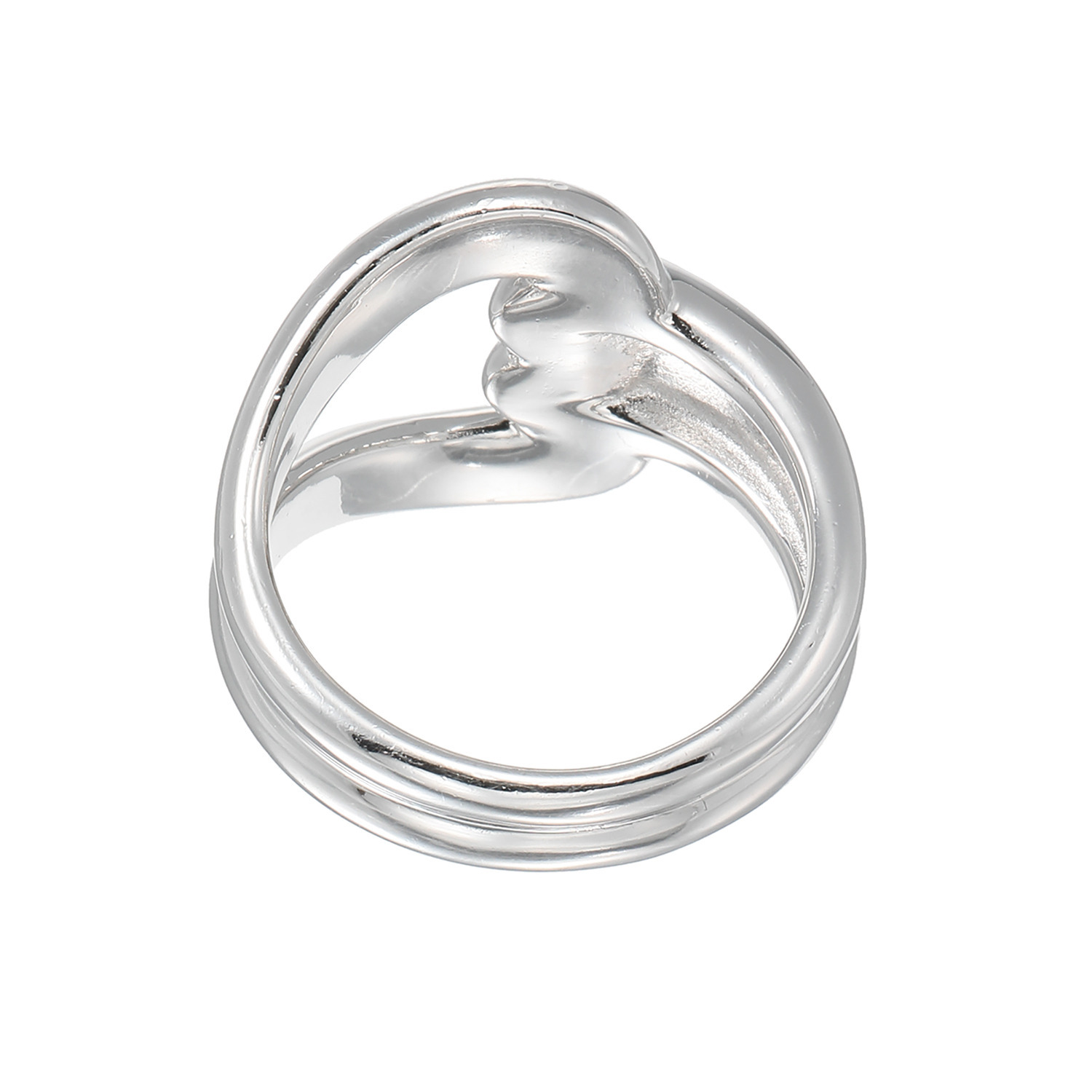 エクセラ イタリアン・シルバー ２層コーティング ラブノットスタイルリング