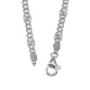 エクセラ イタリアン・シルバー ２層コーティング ステラータ カーブチェーンネックレス