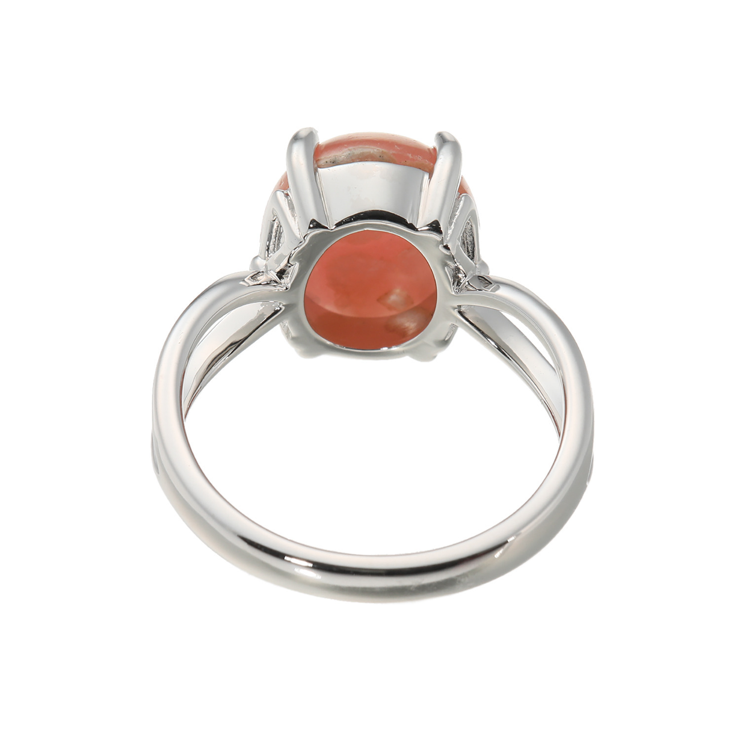 イーシア シルバー ロードクロサイト ダブルラインアーム リング