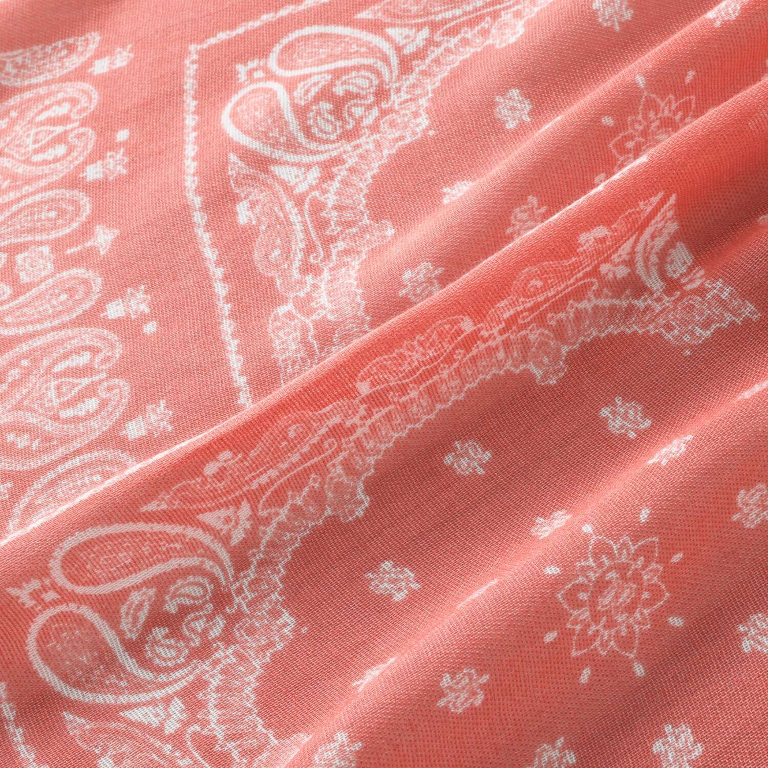 クーコ 接触冷感 バンダナ柄プリント ストール