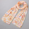 クーコ 接触冷感 水彩花柄プリント ストール