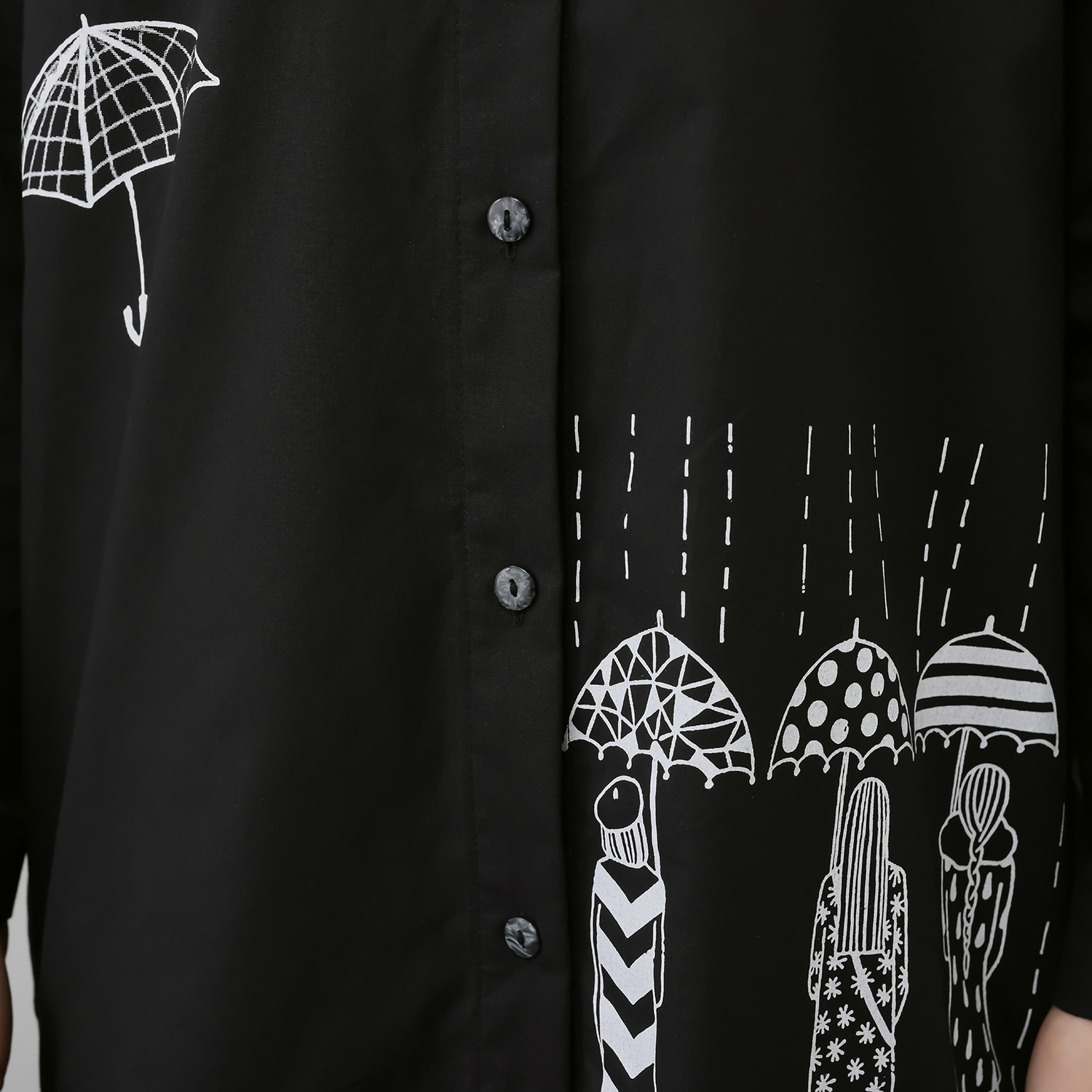 コイビトミサキ イラストプリント シャツブラウス