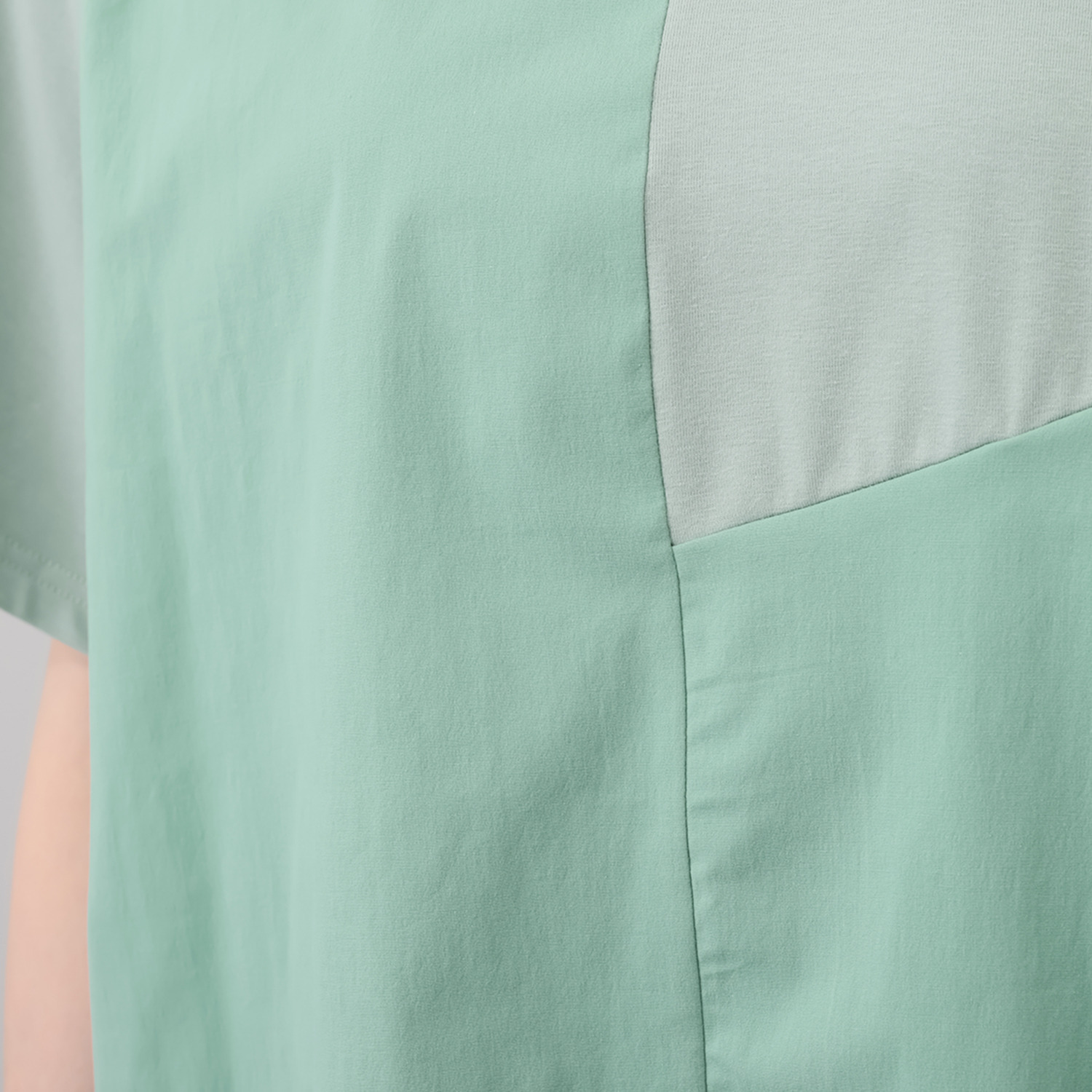 コイビトミサキ 異素材切替 アシンメトリー プルオーバー