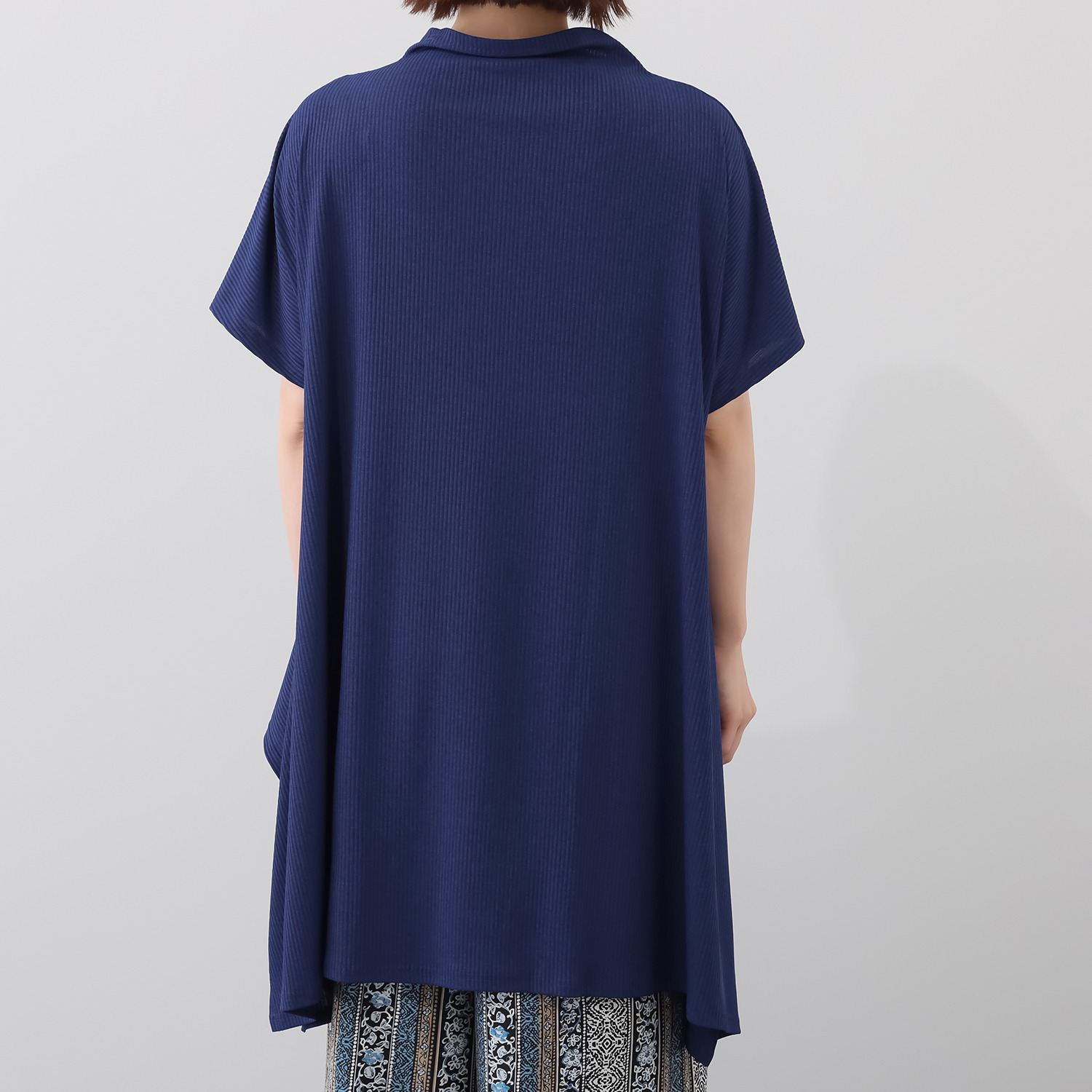 コイビトミサキ リブデザイン チュニックプルオーバー