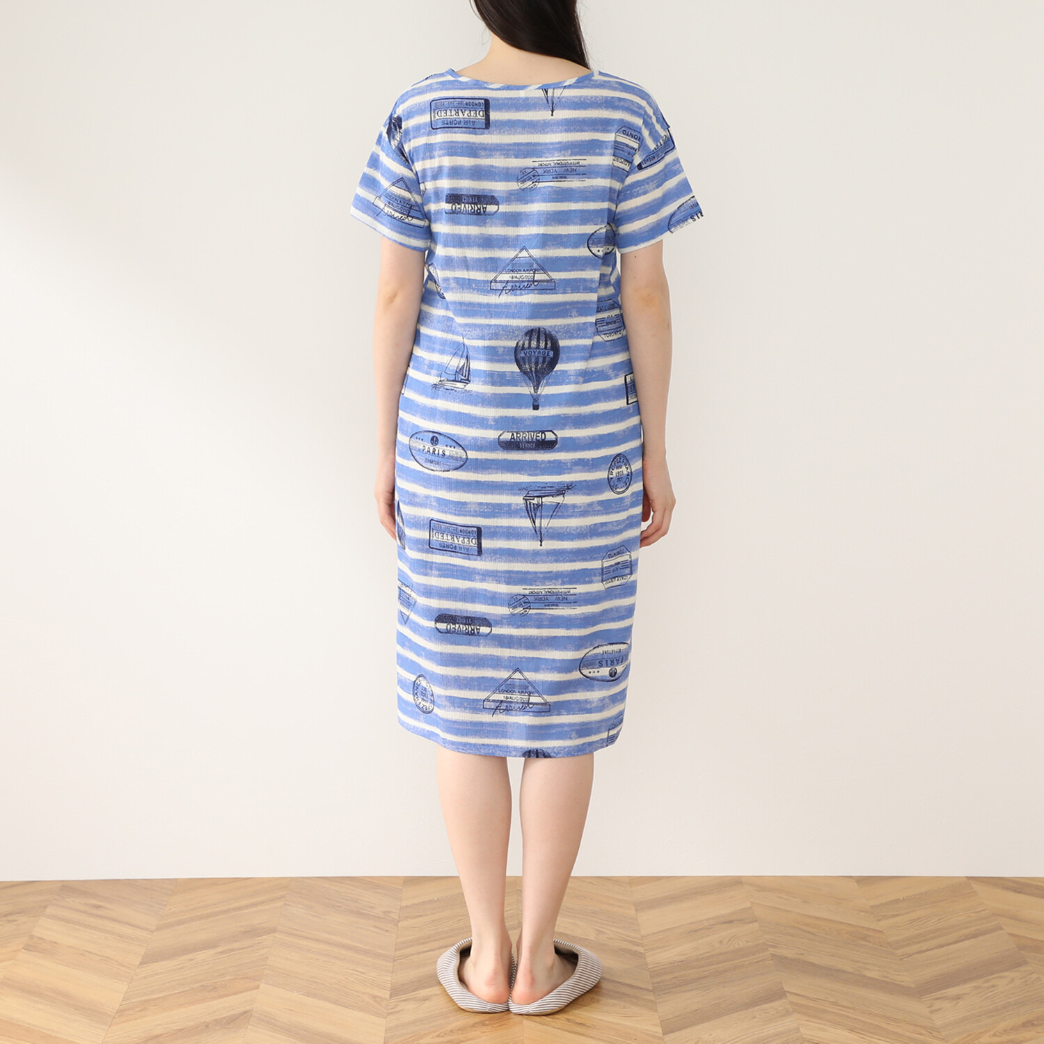 リラキュート 色はお任せ！　お楽しみ袋 吸水速乾 綿１００％クレープ素材 リラクシングウェア ４点セット