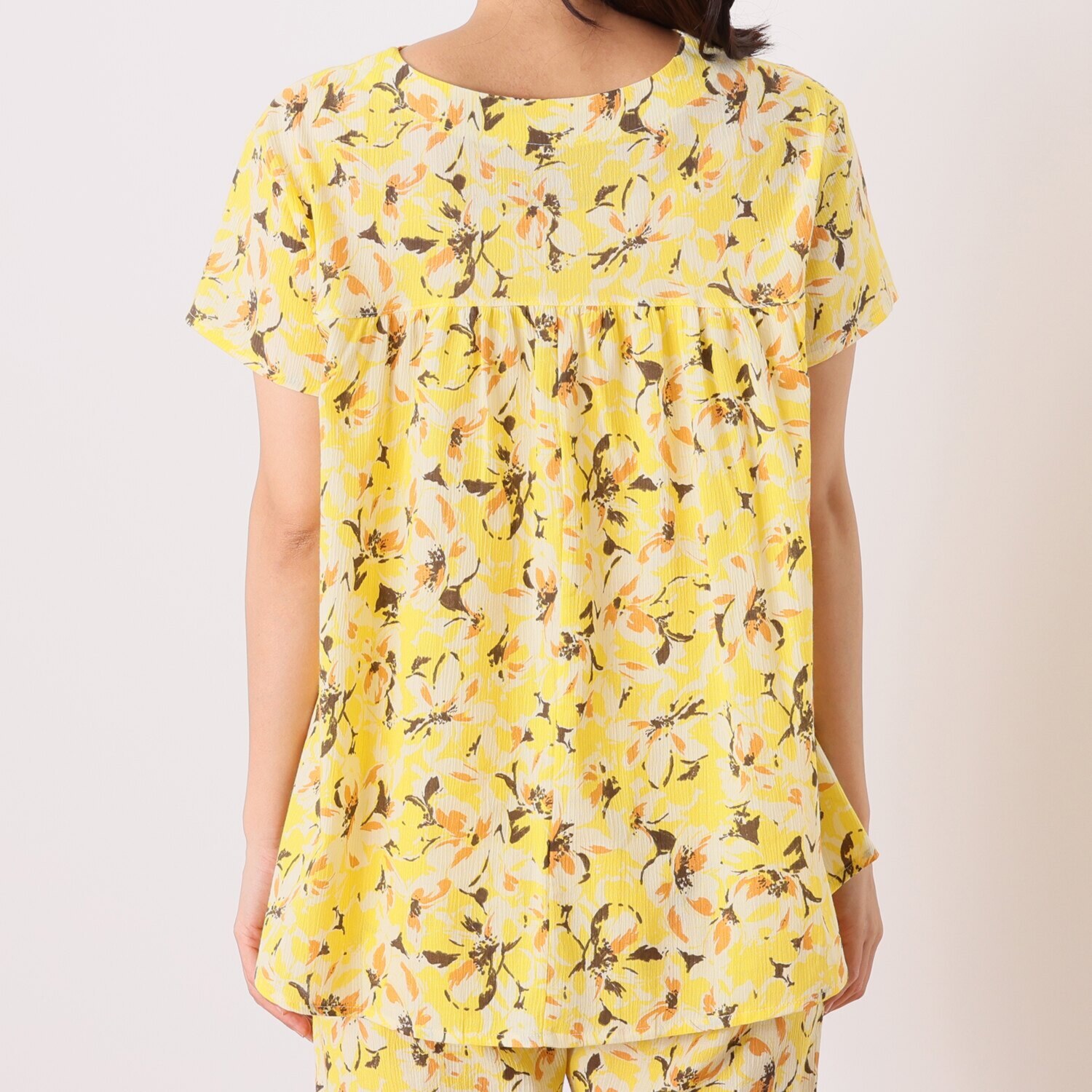 リラキュート 色はお任せ！　お楽しみ袋 吸水速乾 綿１００％クレープ素材 リラクシングウェア ４点セット