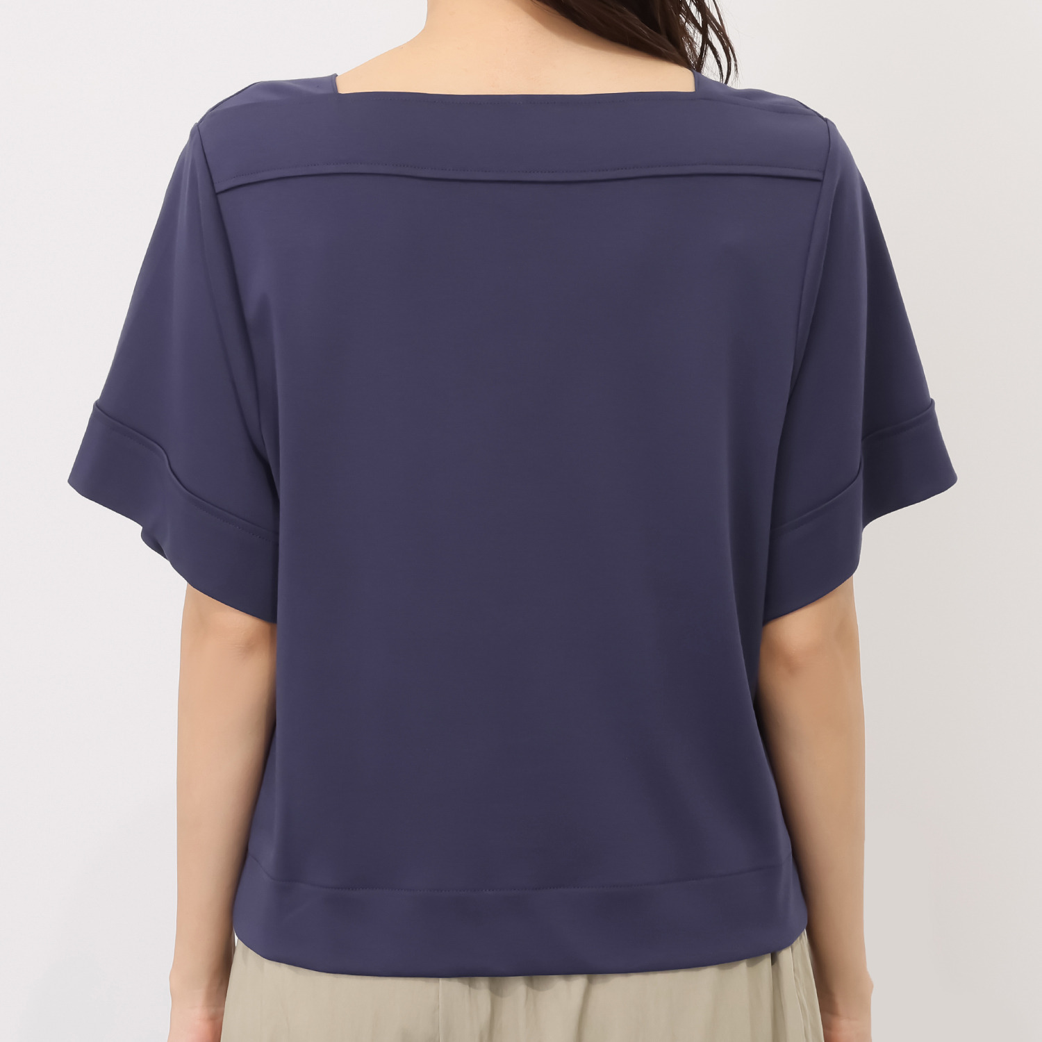 センスローブ ソフトスムース ボートネック プルオーバー