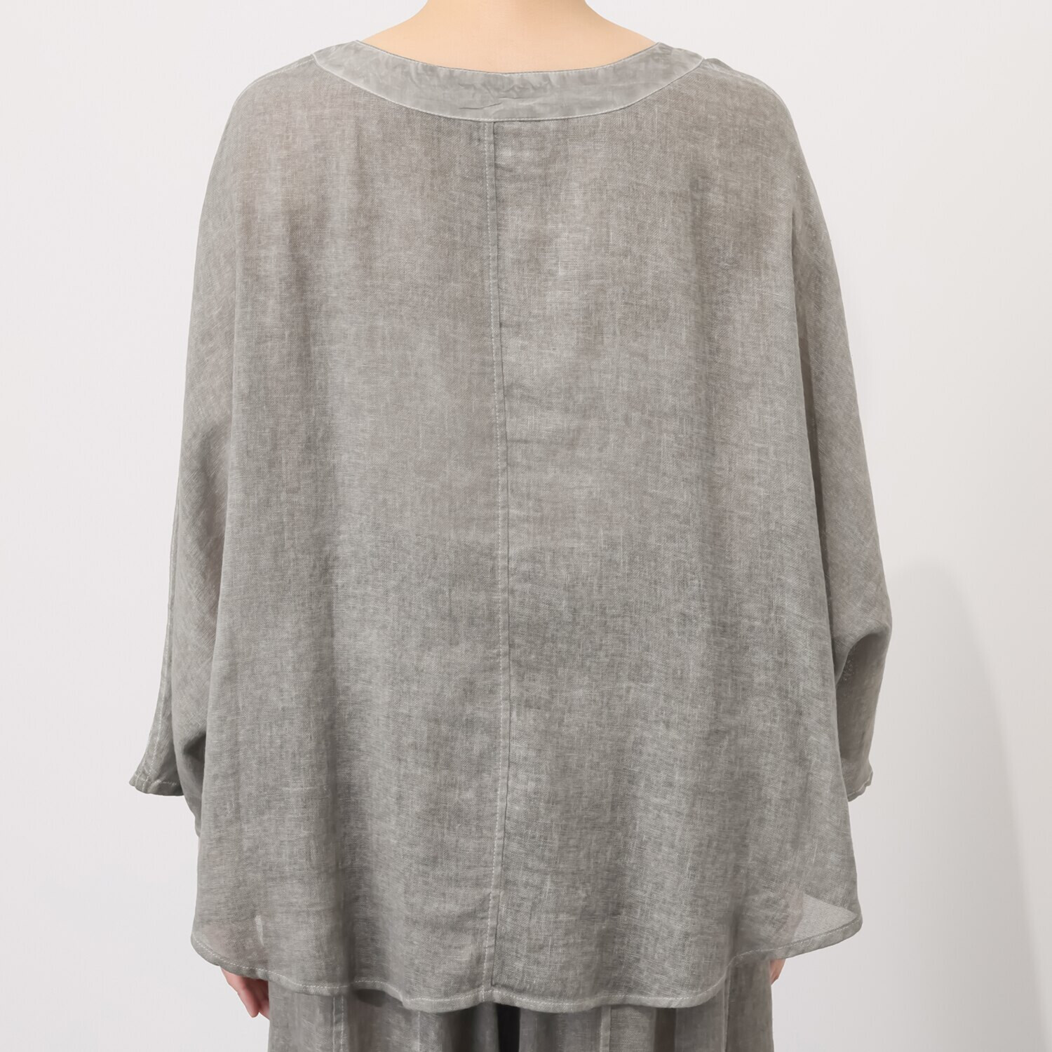 ベルポニー 顔料製品染め ドルマンスリーブ デザインカーディガン