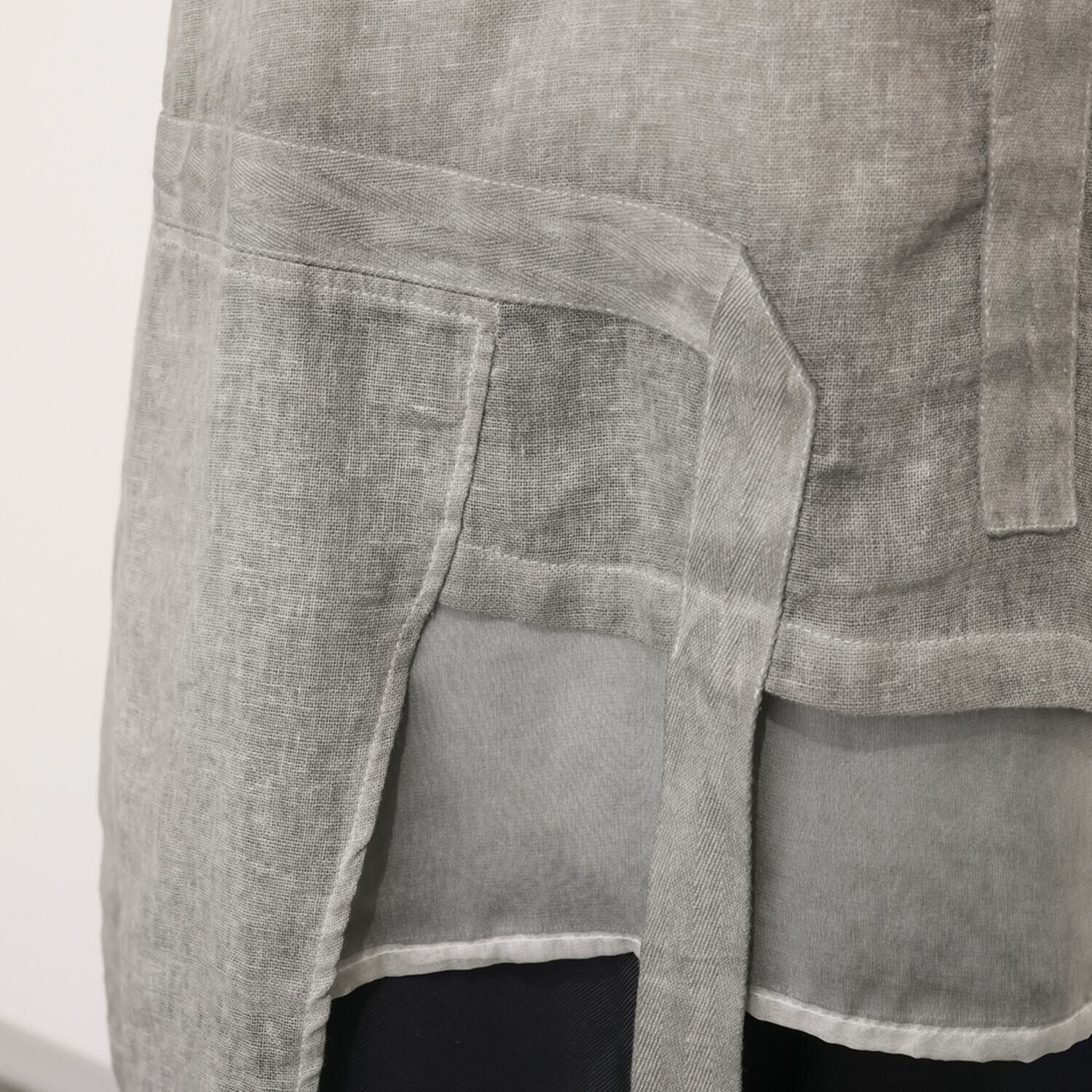 ベルポニー 顔料製品染め ノースリーブ デザインプルオーバー