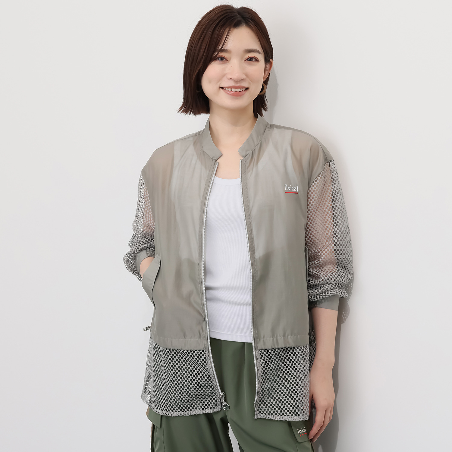 イクシーズ メッシュ使い ドッキングジャケット