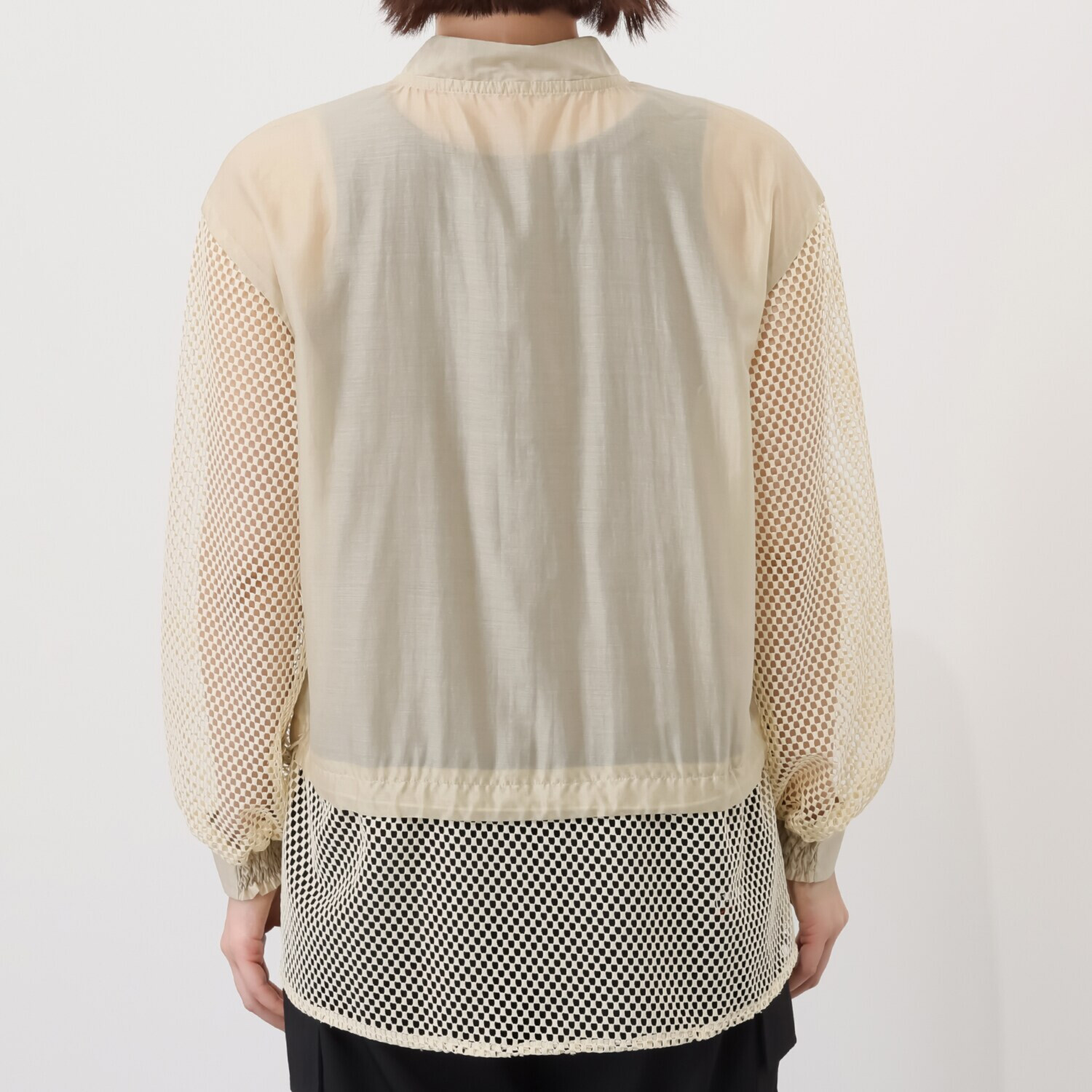 イクシーズ メッシュ使い ドッキングジャケット