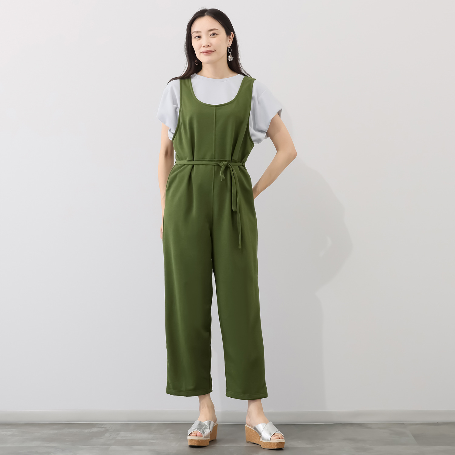 ココンライフ　ドゥ 虫よけ素材使用！ ＵＶカット・速乾 サロペットパンツ