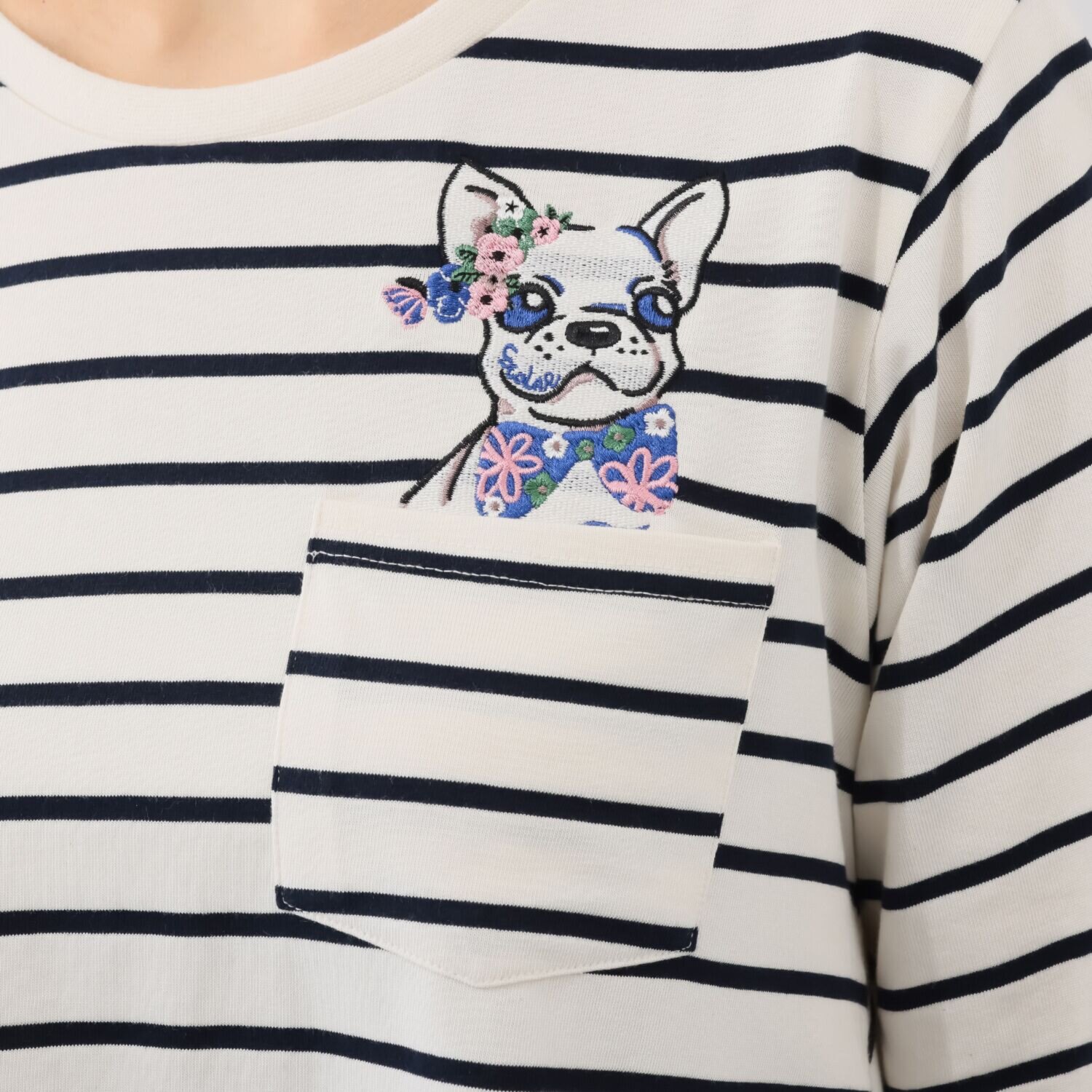 スカラー アニマル刺しゅう Ｔシャツ