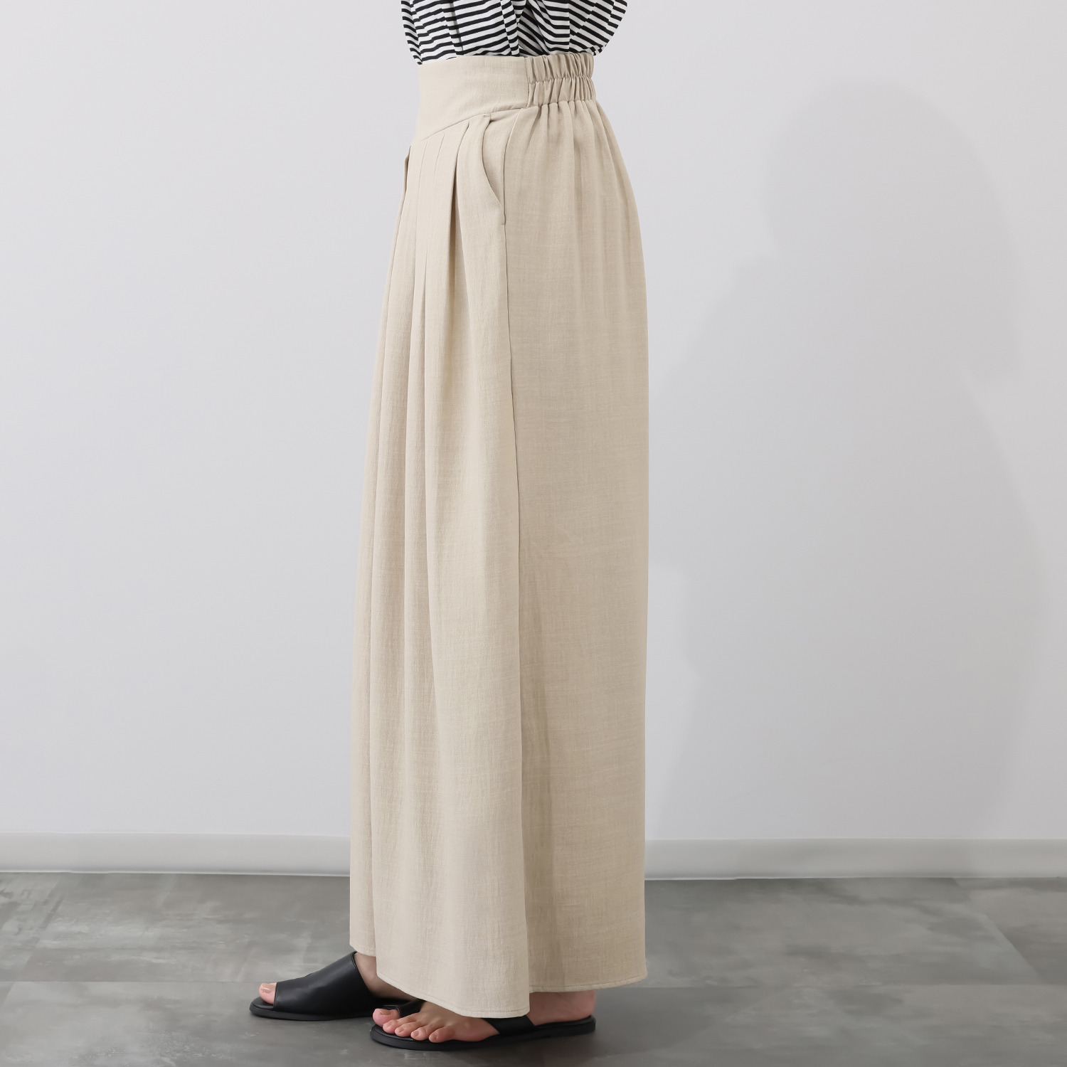 ラブソル フレアー イージーワイドパンツ