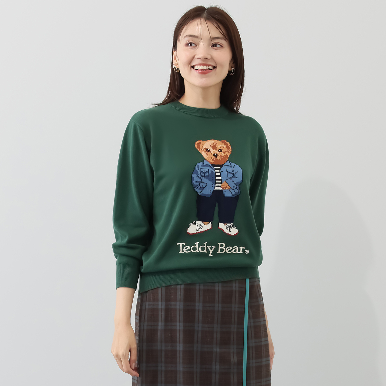 テディベア コットン１００％ ジャガード ニットプルオーバー