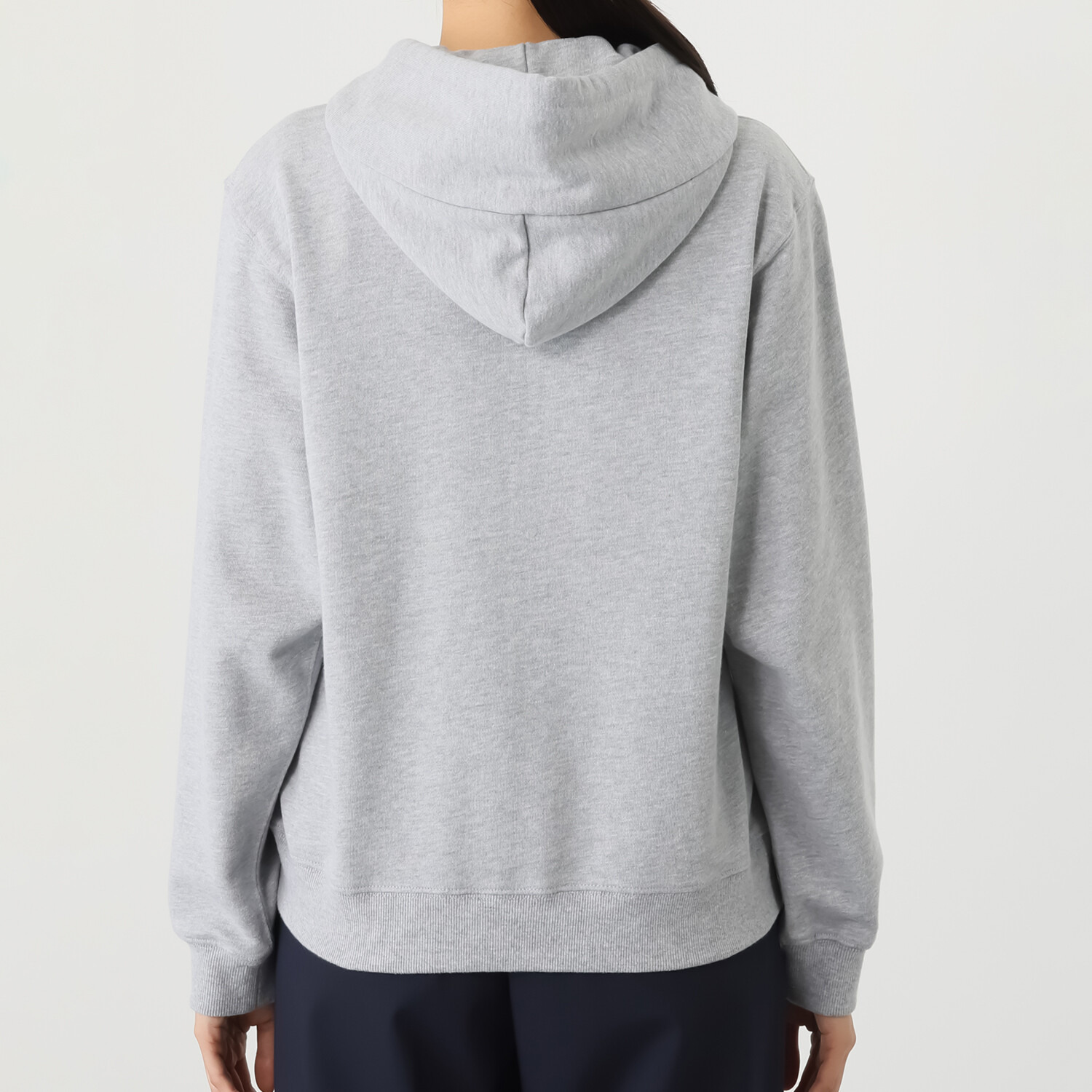 テディベア ワンポイント刺しゅう入り 裏毛パーカー