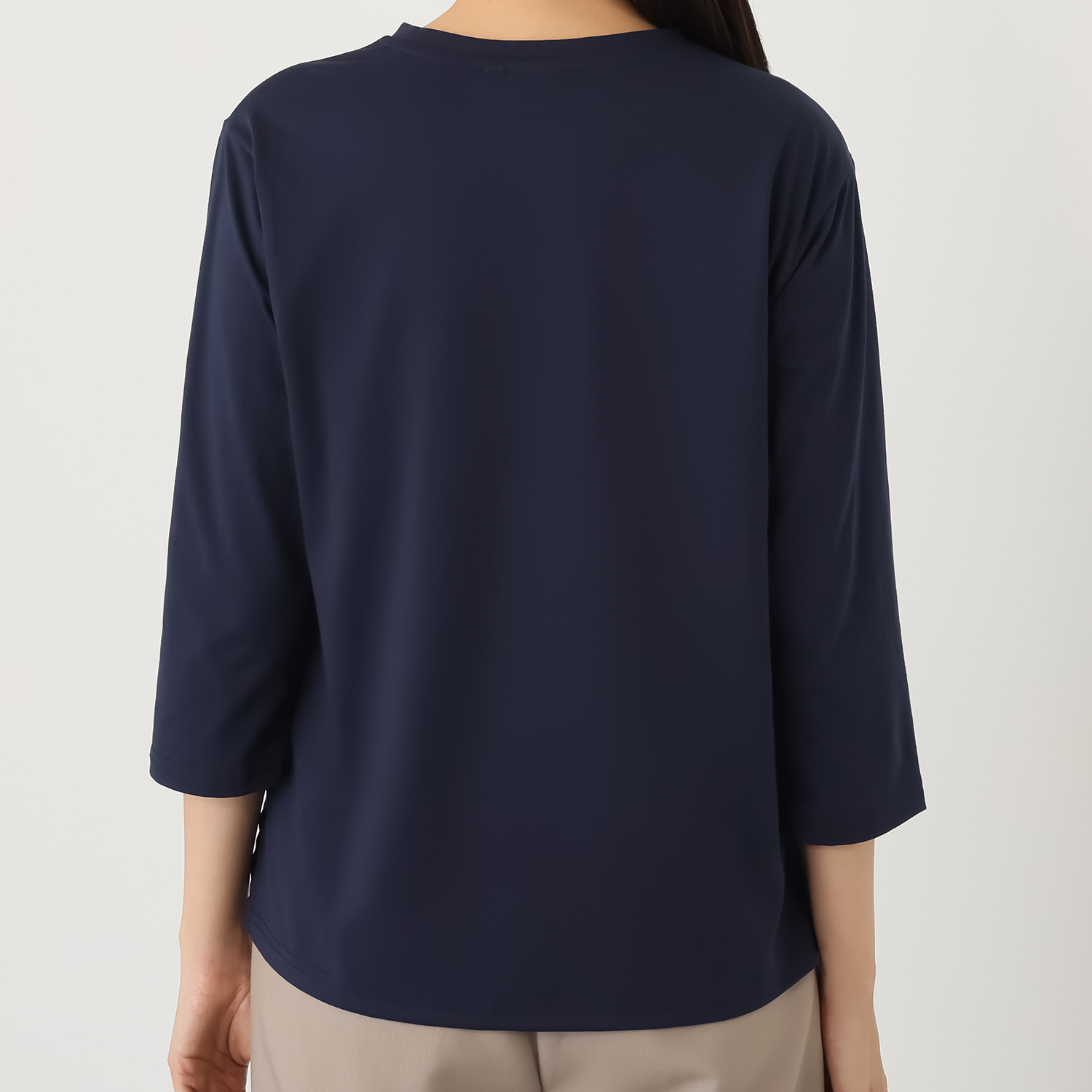 テディベア 七分袖 プリントプルオーバー