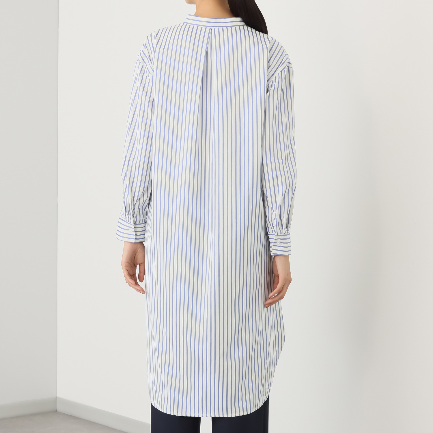 テディベア ワンポイント刺しゅう入り シャツワンピース