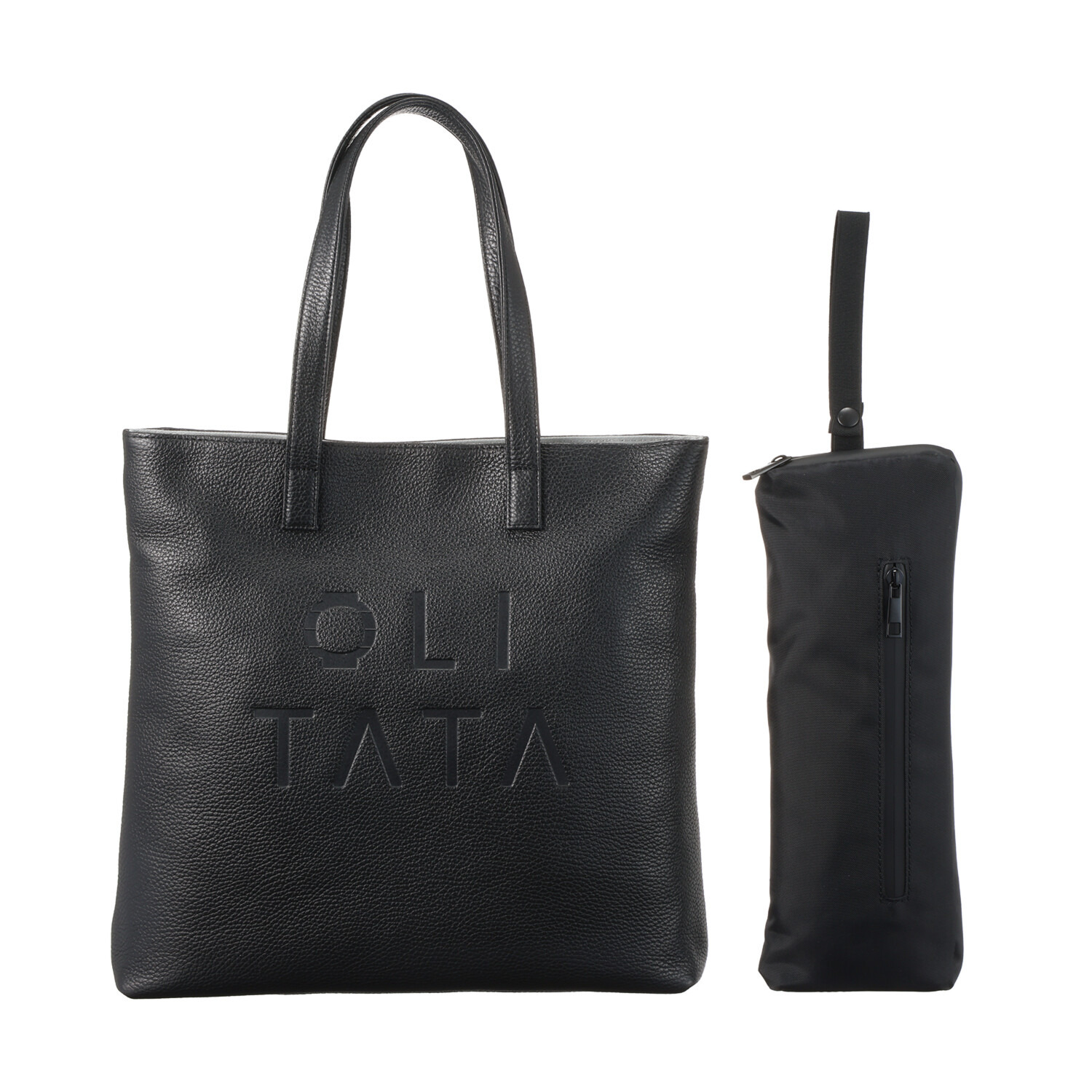 オリタタ イタリアンレザー トートバッグ ＜折傘収納ポーチ付＞