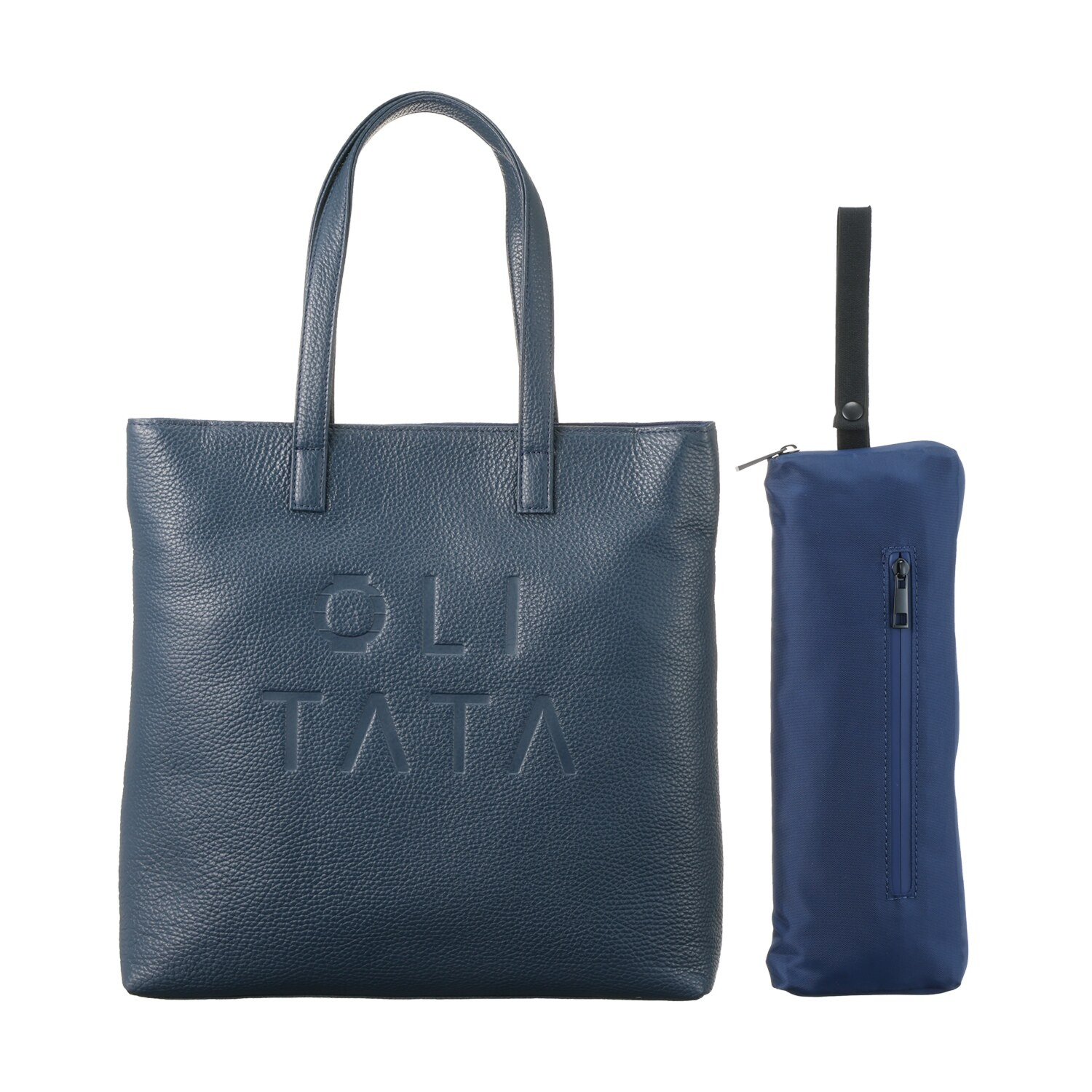 オリタタ イタリアンレザー トートバッグ ＜折傘収納ポーチ付＞