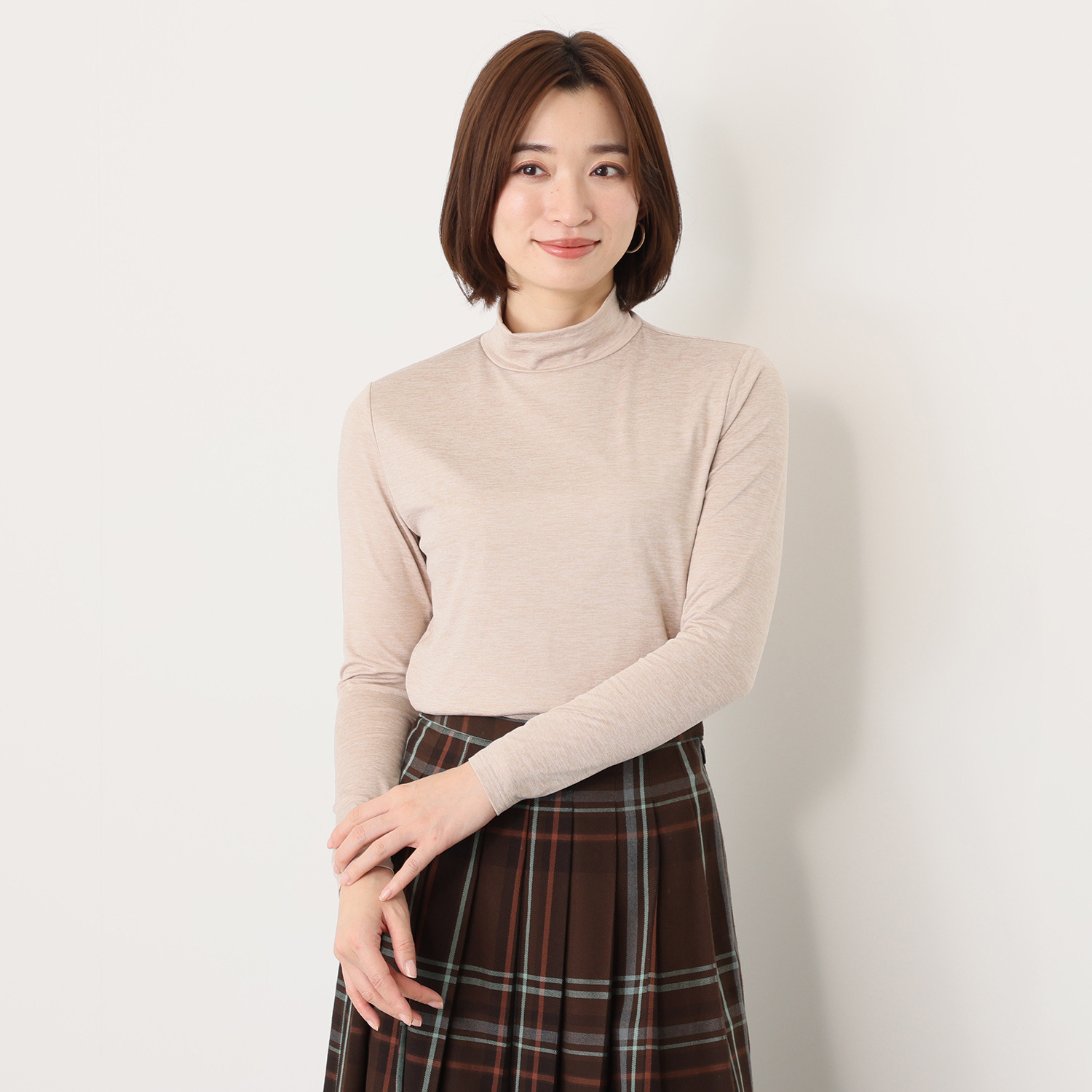 ブリーズテックス 防風　透湿 裏起毛 ハイネック長袖インナー ３枚セット