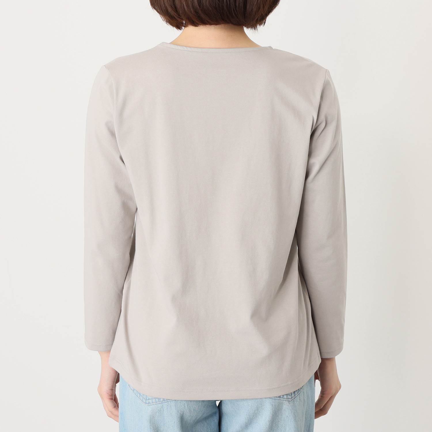 ブリーズテックス 防風　透湿 裏起毛　綿混 ラウンドネック プルオーバー