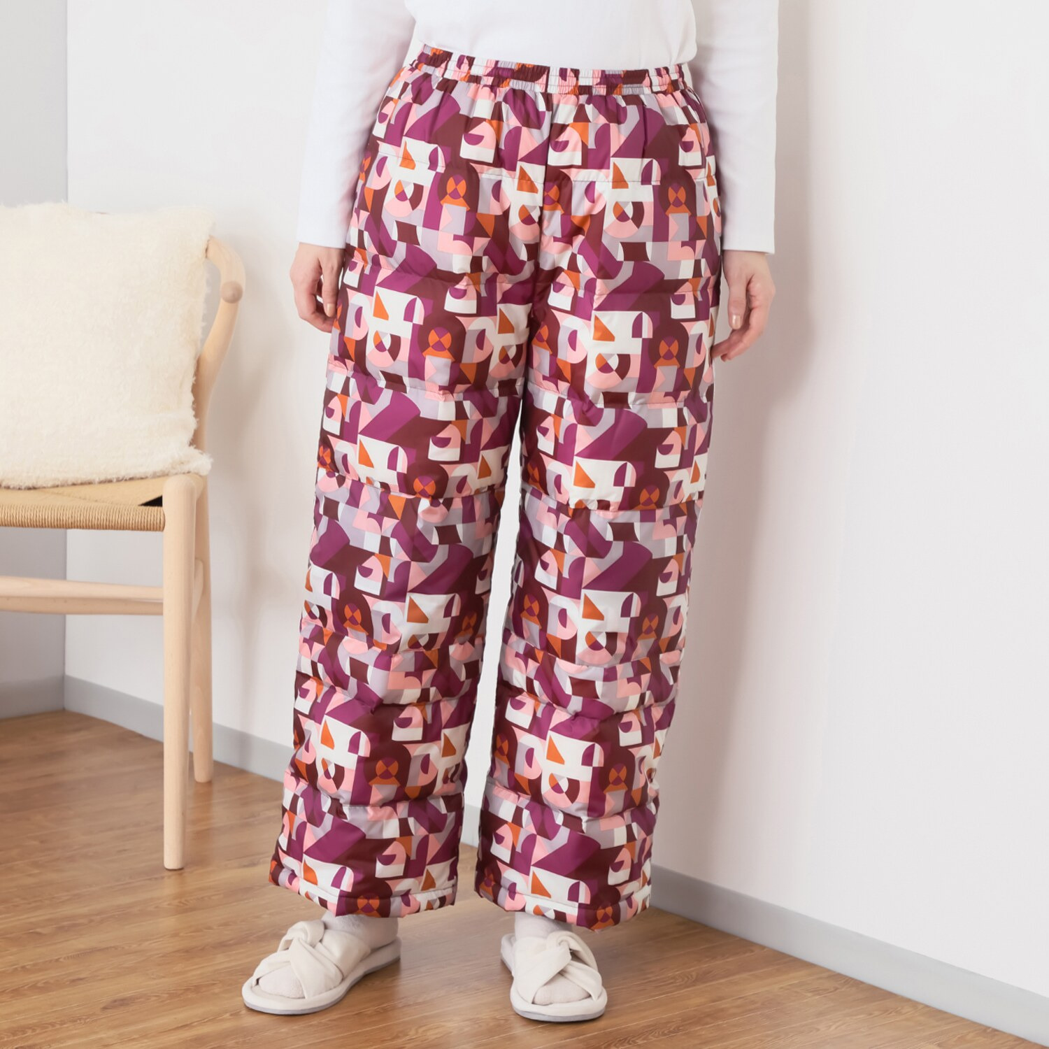 モリリン 軽くてあったか ホワイトダックダウン 羽毛パンツ