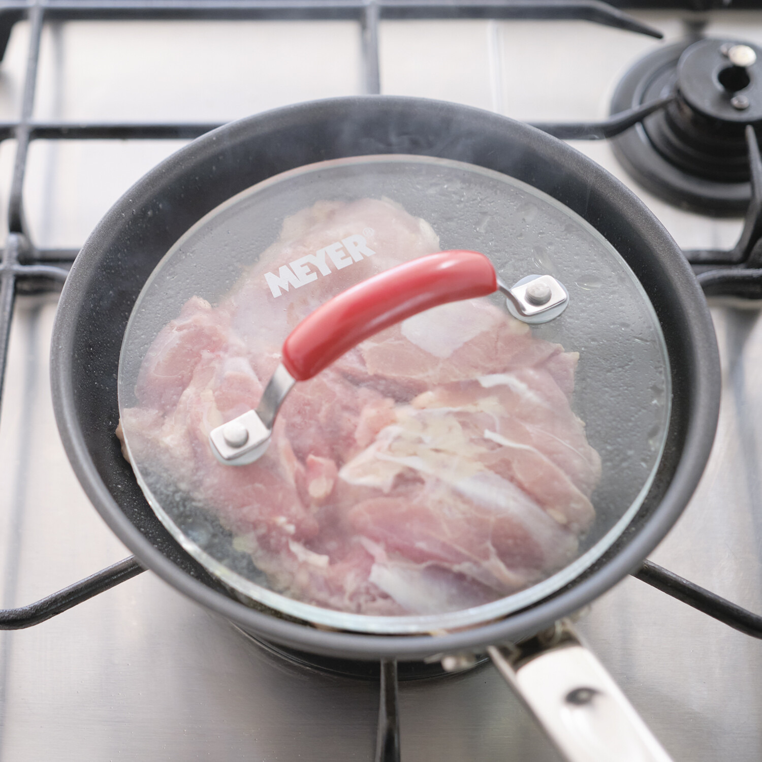 マイヤー プレス調理で 料理の仕上がり ワンランクアップ！ フライパンプレスセット