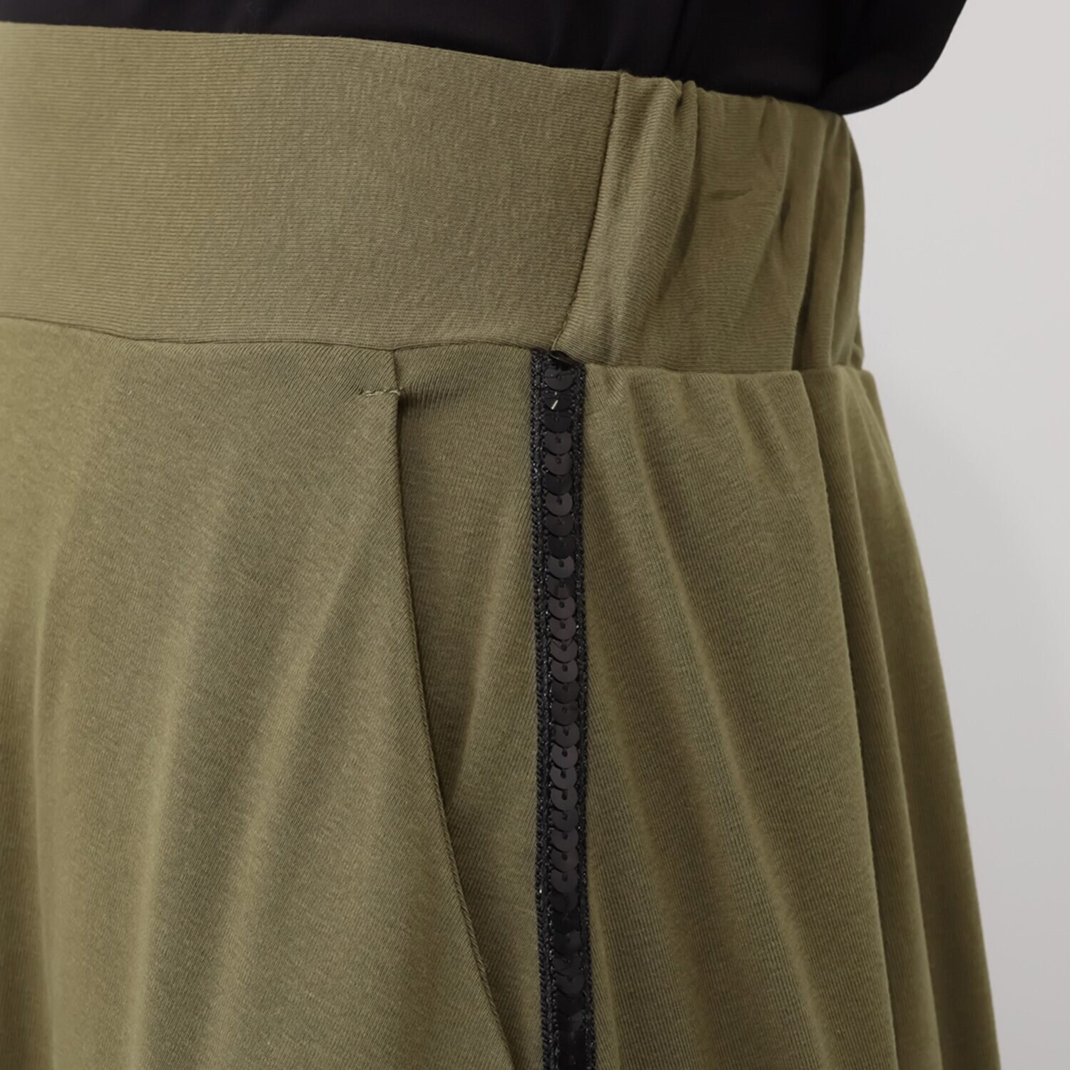 ブルーコレクション はき心地バツグン！ スパンコールアクセント バルーンスカート