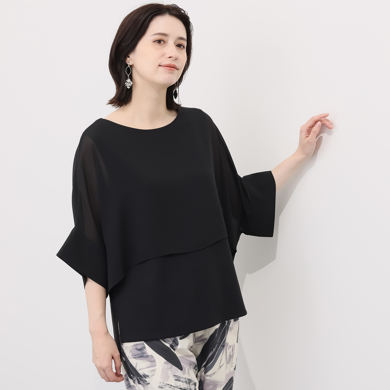 マイジュジュ 一枚で決まる！ シアーレイヤード プルオーバー