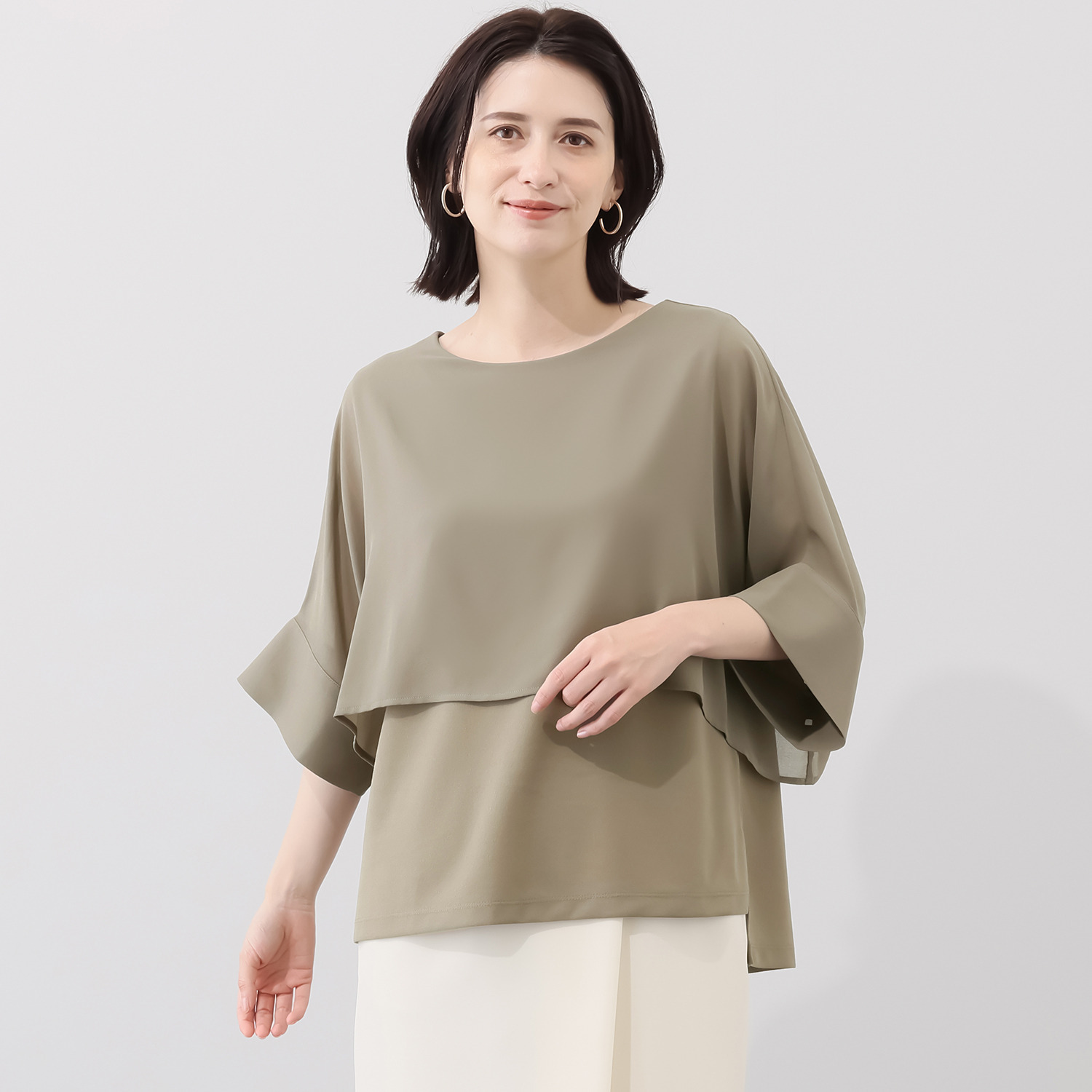 マイジュジュ 一枚で決まる！ シアーレイヤード プルオーバー