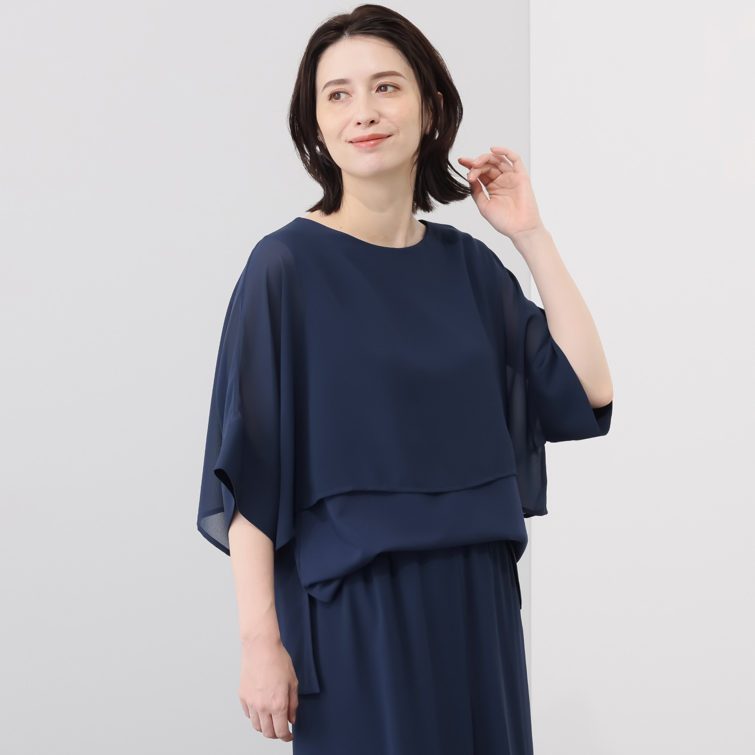 マイジュジュ 一枚で決まる！ シアーレイヤード プルオーバー