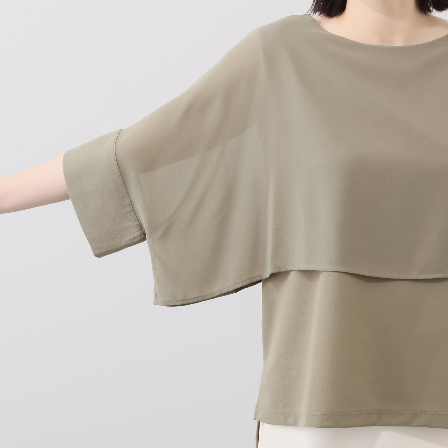 マイジュジュ 一枚で決まる！ シアーレイヤード プルオーバー