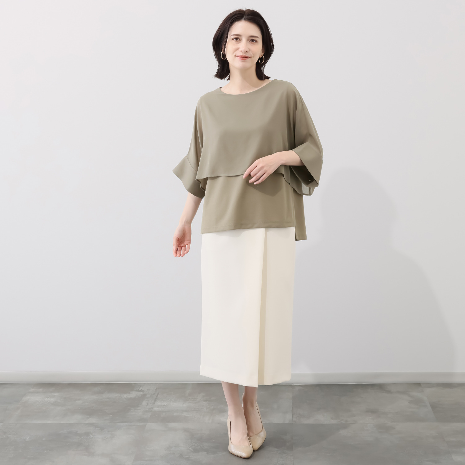 マイジュジュ 一枚で決まる！ シアーレイヤード プルオーバー