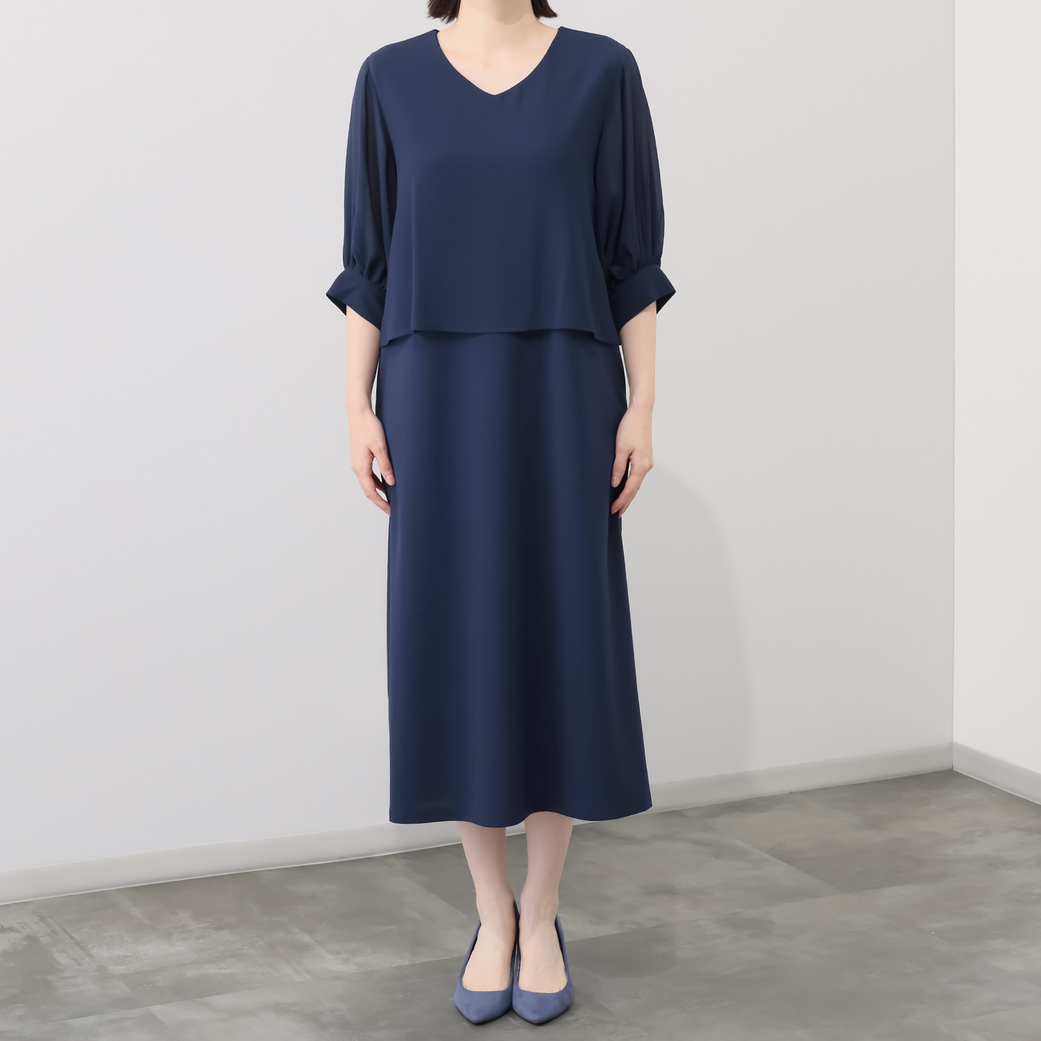 マイジュジュ 一枚で決まる！ シアーレイヤード ワンピース